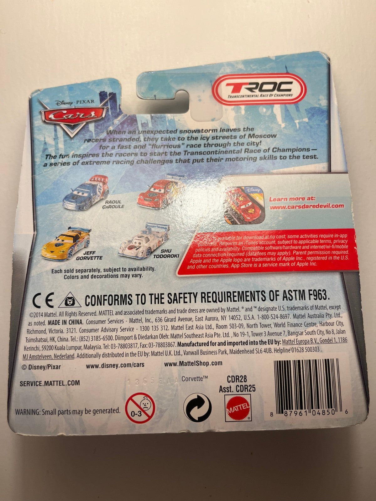 Voiture Cars Disney Pixar Max Schnell Ice Racers Rare Neuve Sous Blister Import USA