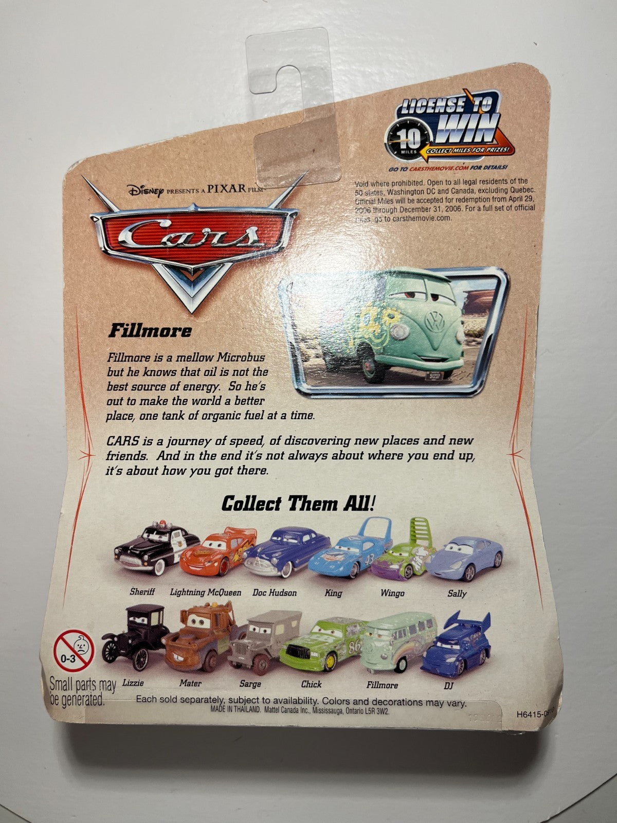 Voiture Cars Disney Pixar Fillmore