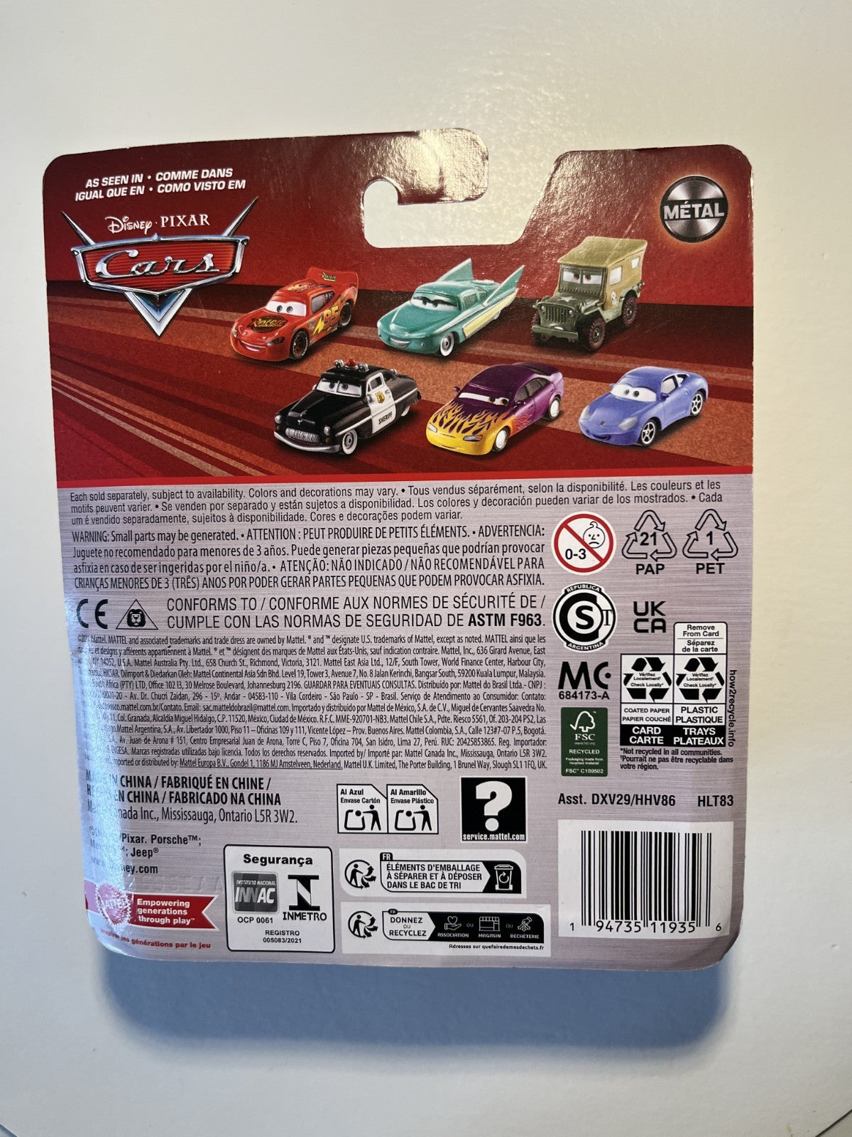 Voiture Cars Disney Pixar Martin