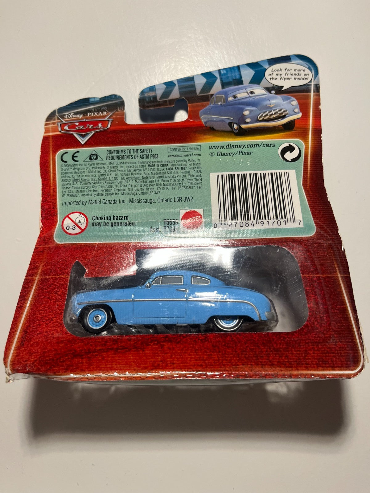 Voiture Cars Disney Pixar Milton Calypeer Yeux Lenticulaires Rare Neuve Sous Blister