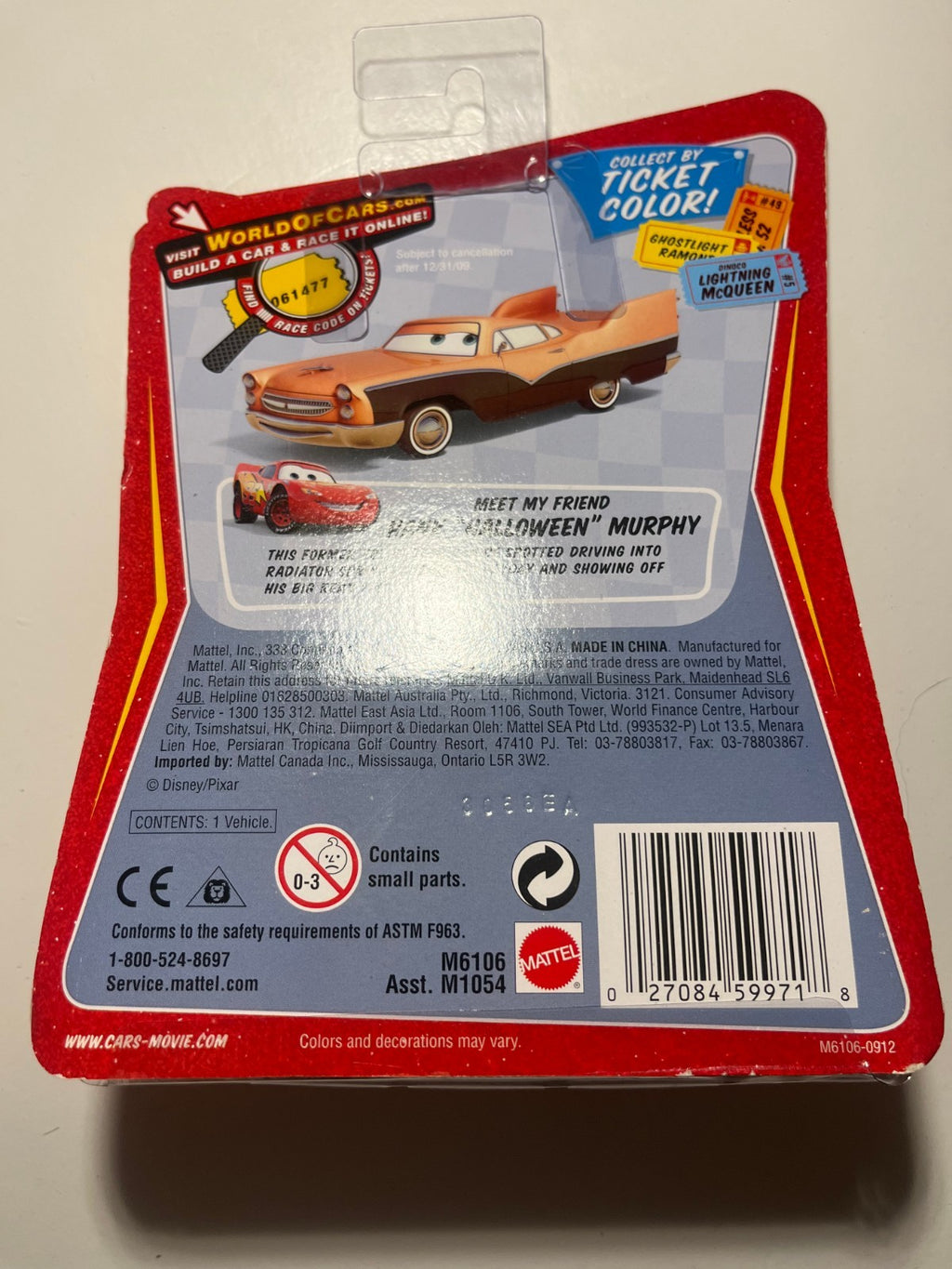 Octane Gain Pitty – édition rare Disney Pixar Cars