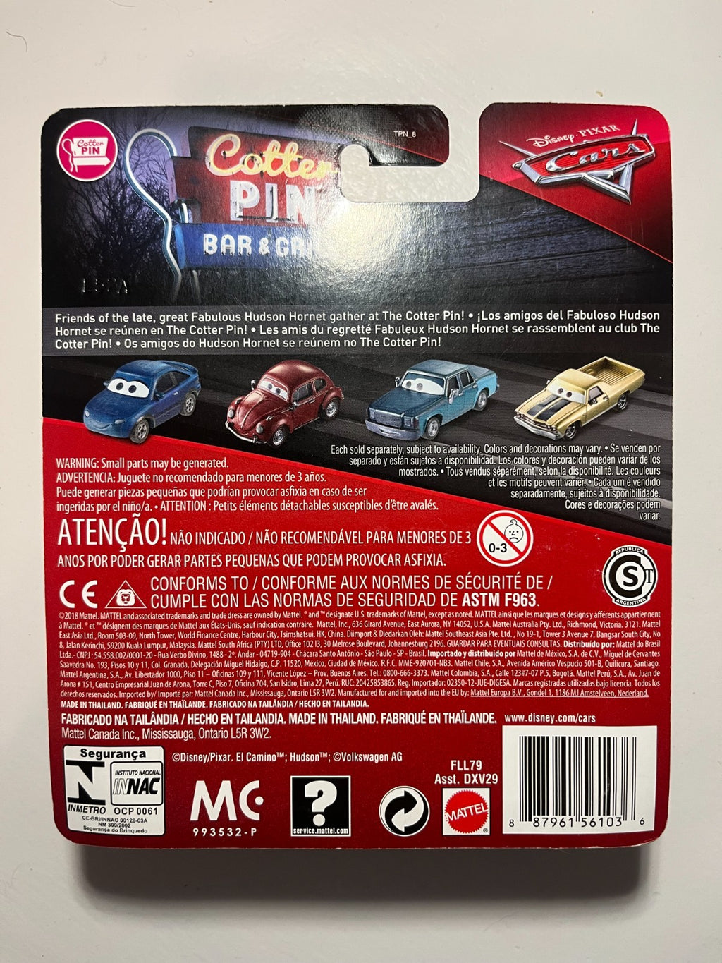 Voiture Cars Disney Pixar Bill Revs Rare Import USA Neuve Sous Blister