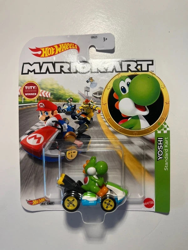 Voiture Hot Wheels Mario Kart - Yoshi - Standard Kart