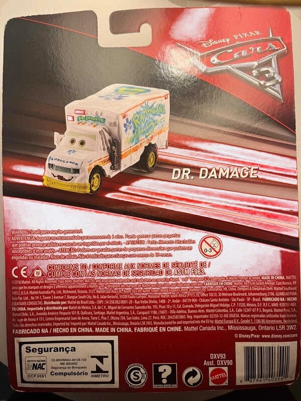 Voiture Cars Disney Pixar Dr. Damage (rare)