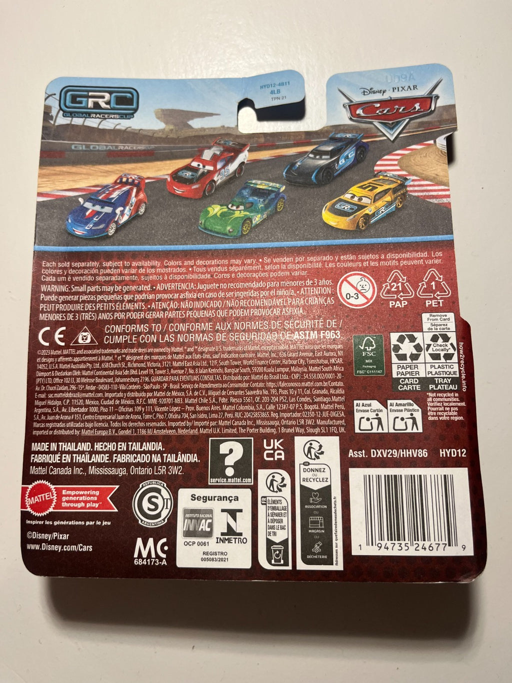 Voiture Cars Disney Pixar Max Schnell GRC