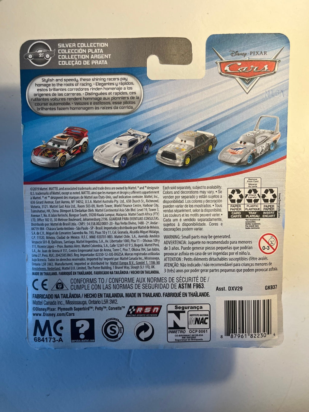 Jeff Gorvette avec peinture métallisée – édition rare Disney Pixar Cars