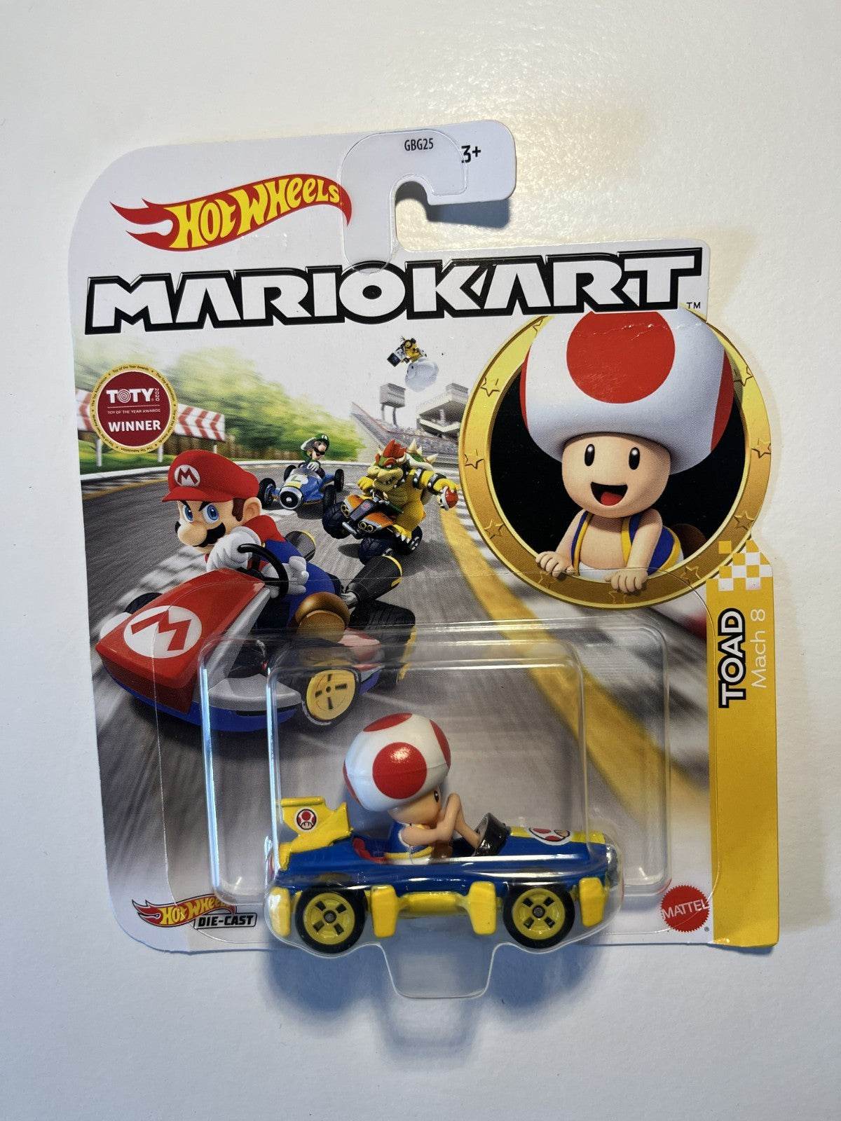 Voiture Hot Wheels Mario Kart - Toad - Mach 8