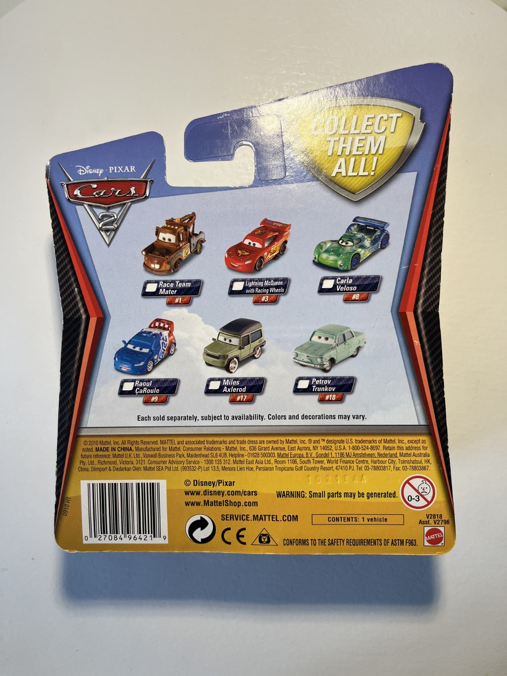 Voiture Cars Disney Pixar Petrov Trunkov