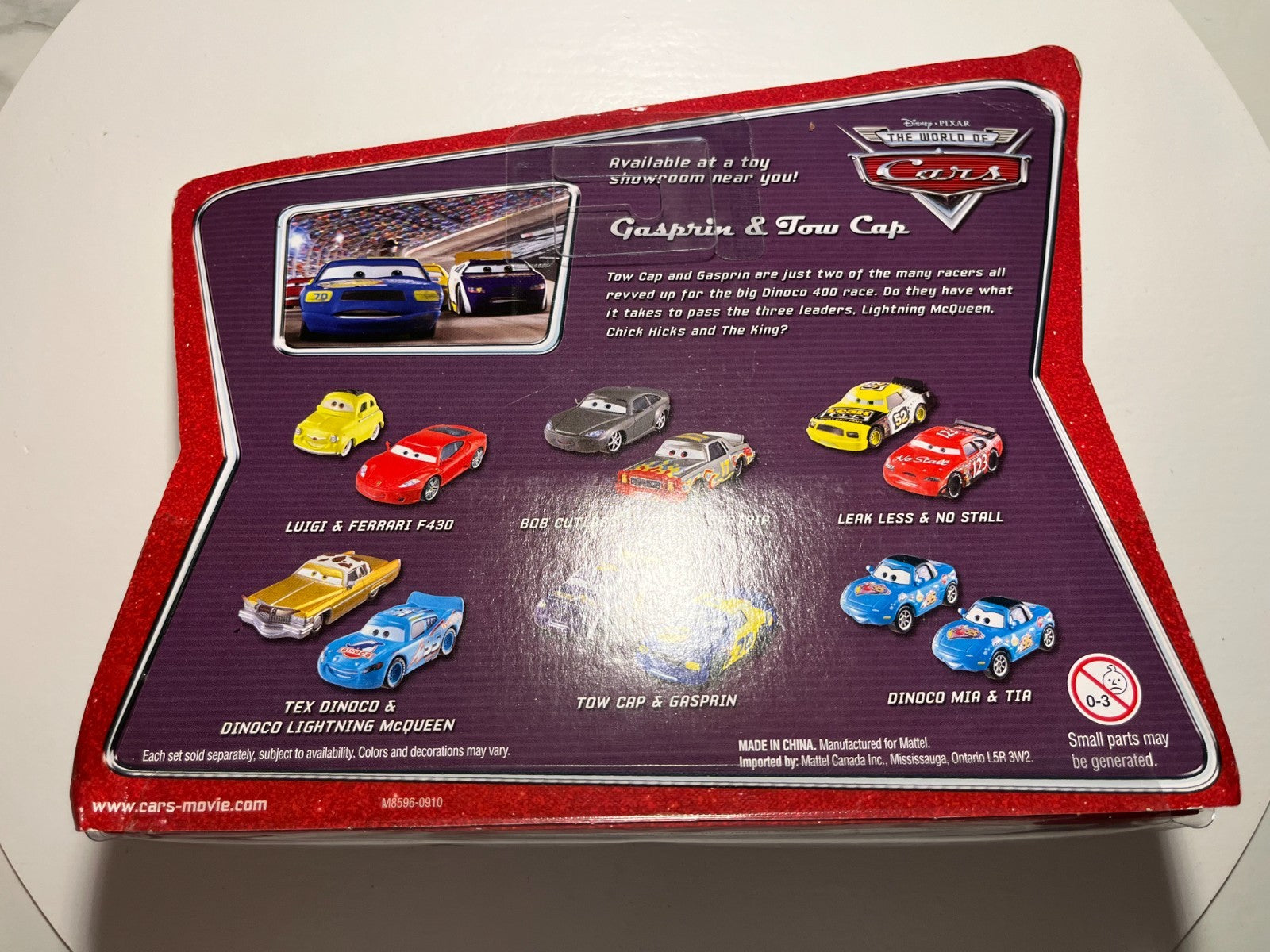 Coffret 2 Voitures Cars Disney Pixar Floyd Mulvihill + Rusty Cornfuel