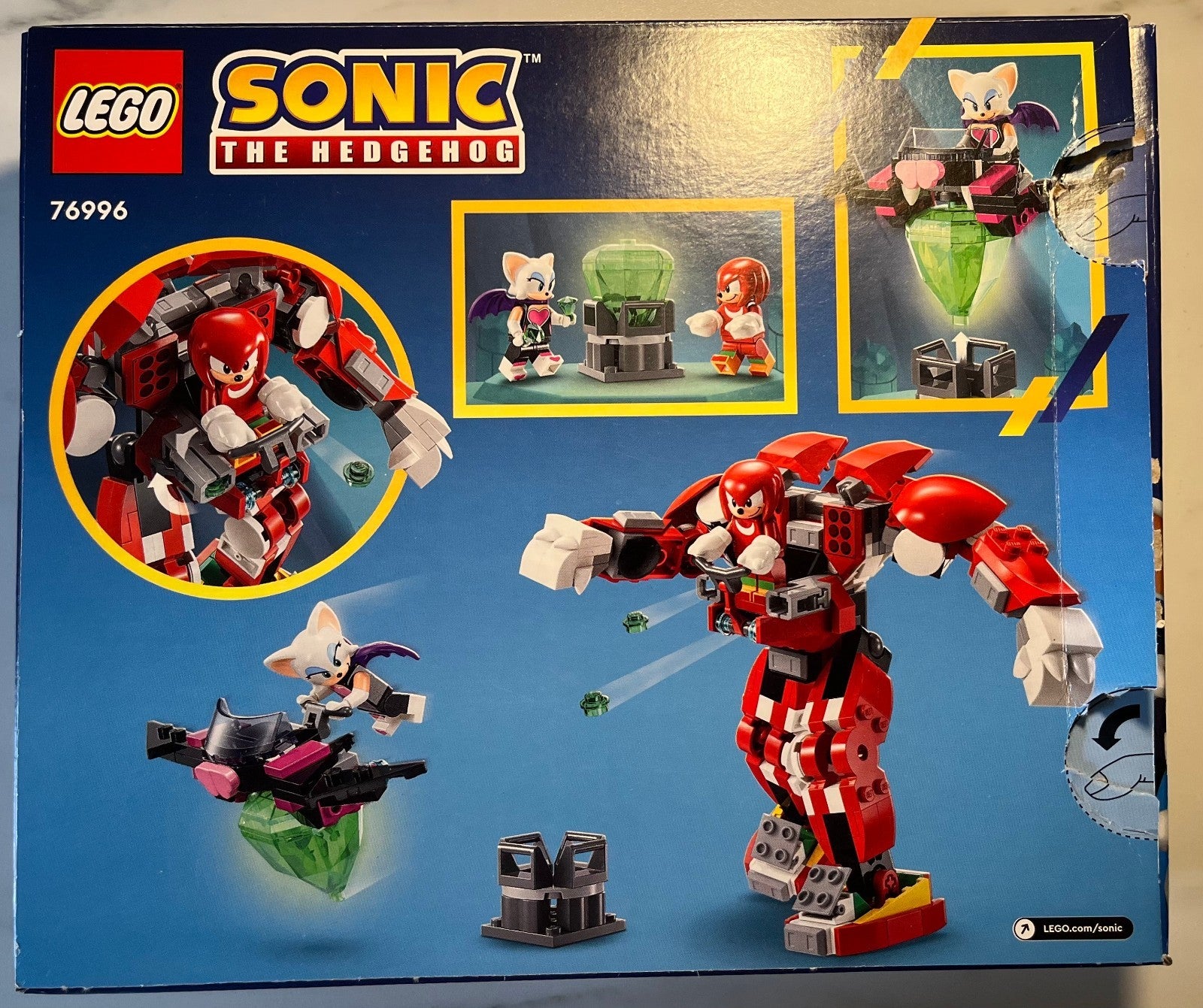 LEGO Sonic The Hedgehog 76996 – Knuckles’ Guardian Mech – incomplet