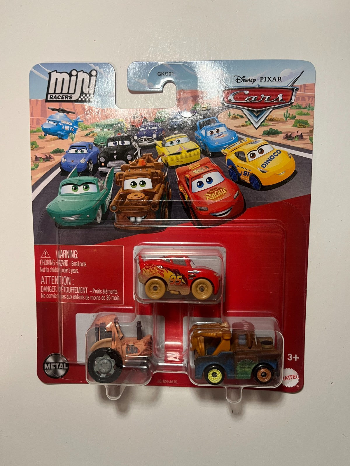 Coffret 3 Voitures mini racers Cars Disney Pixar