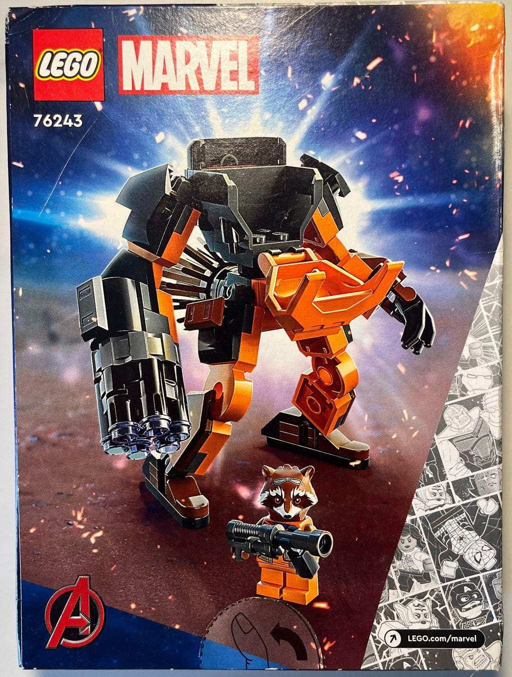 LEGO Marvel 76243 Rocket Mech Armor neuf scellé