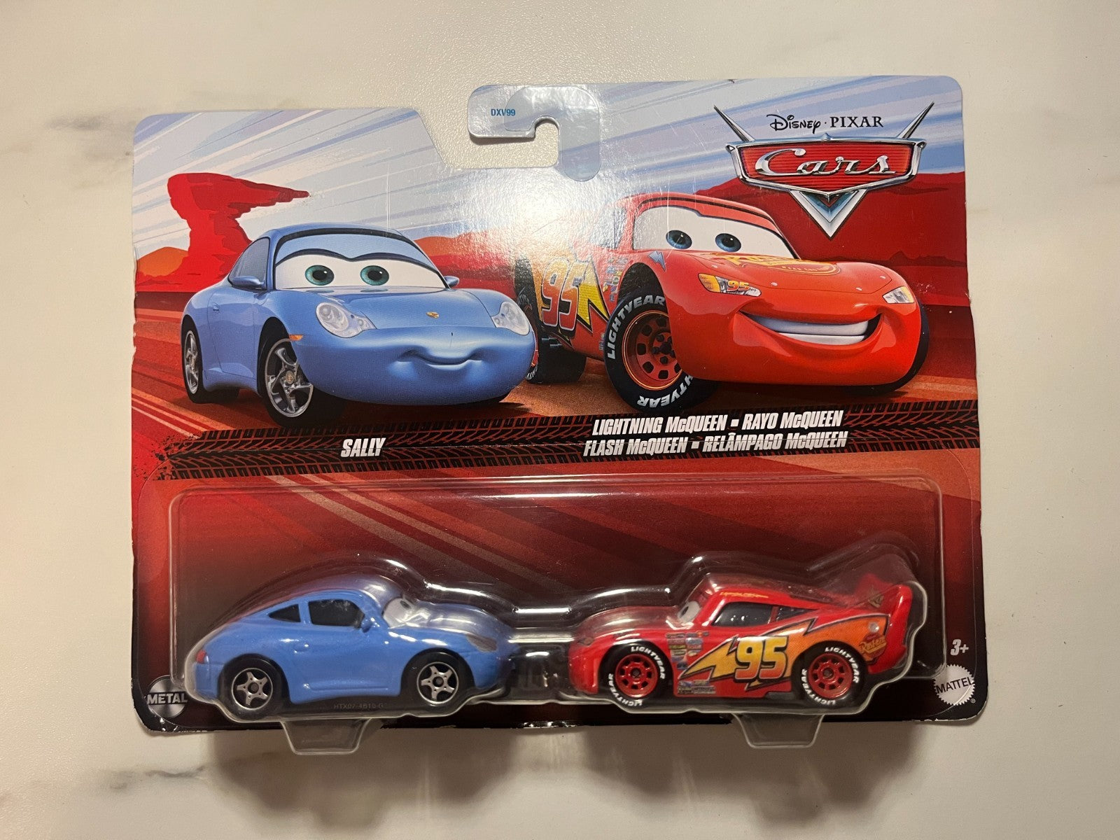 Coffret 2 Voitures Cars Disney Pixar Sally + Flash Mcqueen