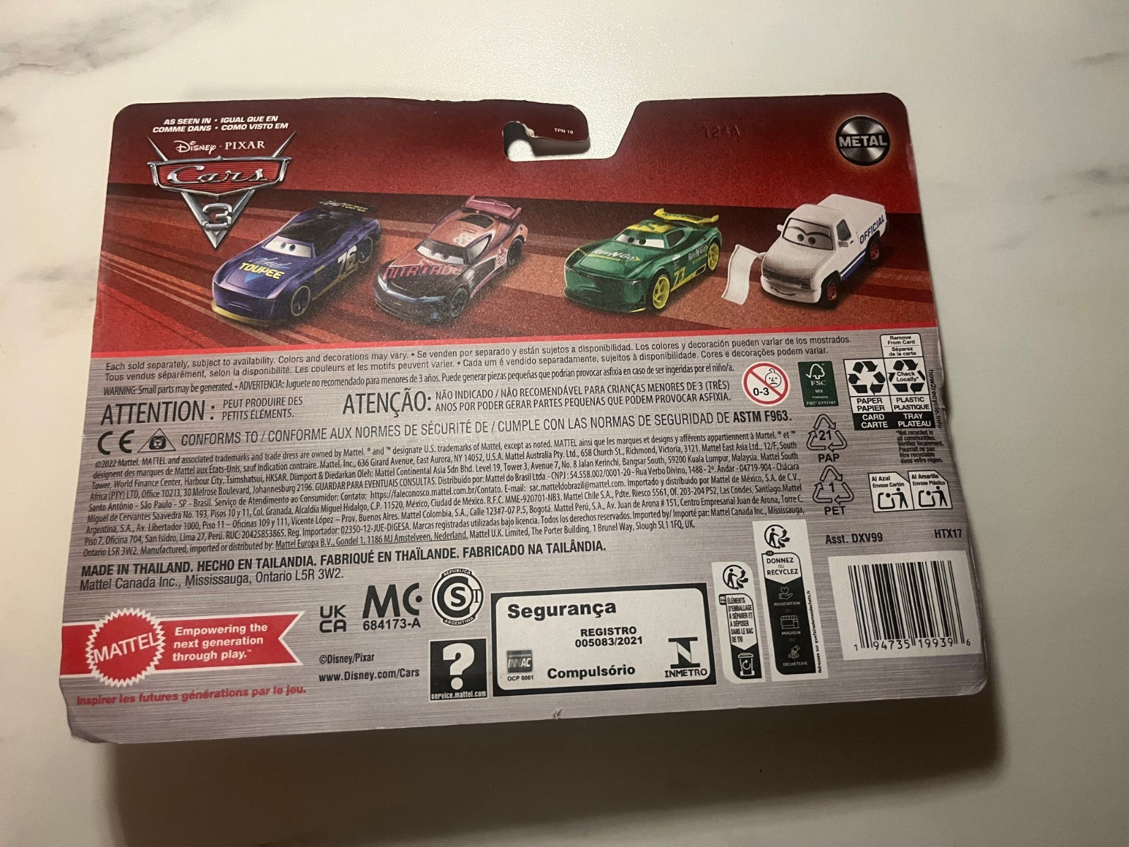 Coffret 2 voitures Cars Disney Pixar Double Clutch Daley + Jet Robinson