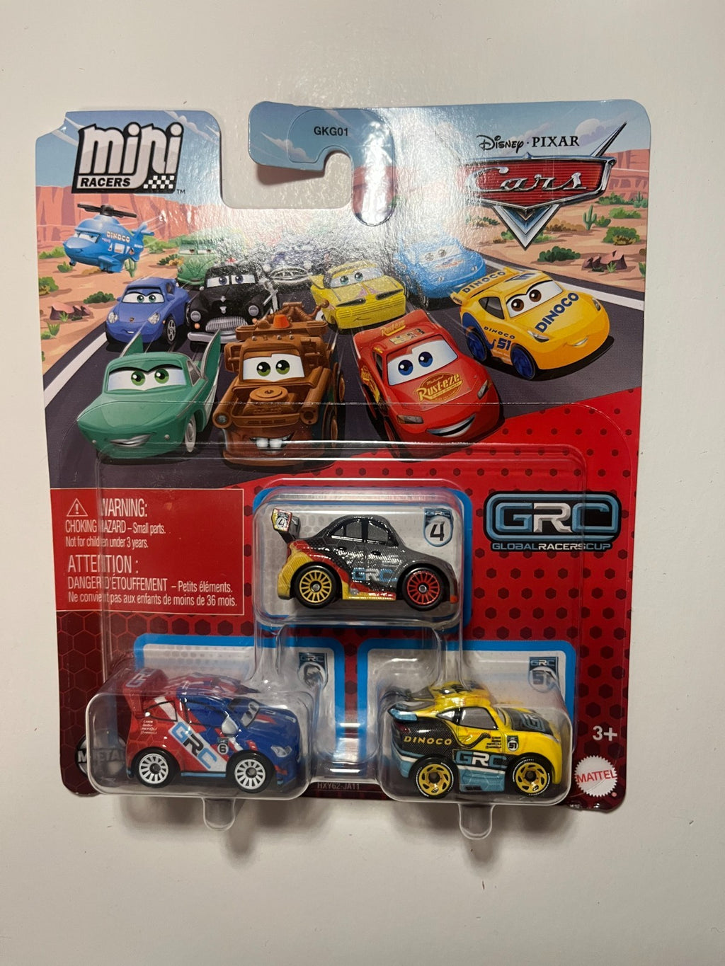 Coffret 3 Voitures mini racers Cars Disney Pixar