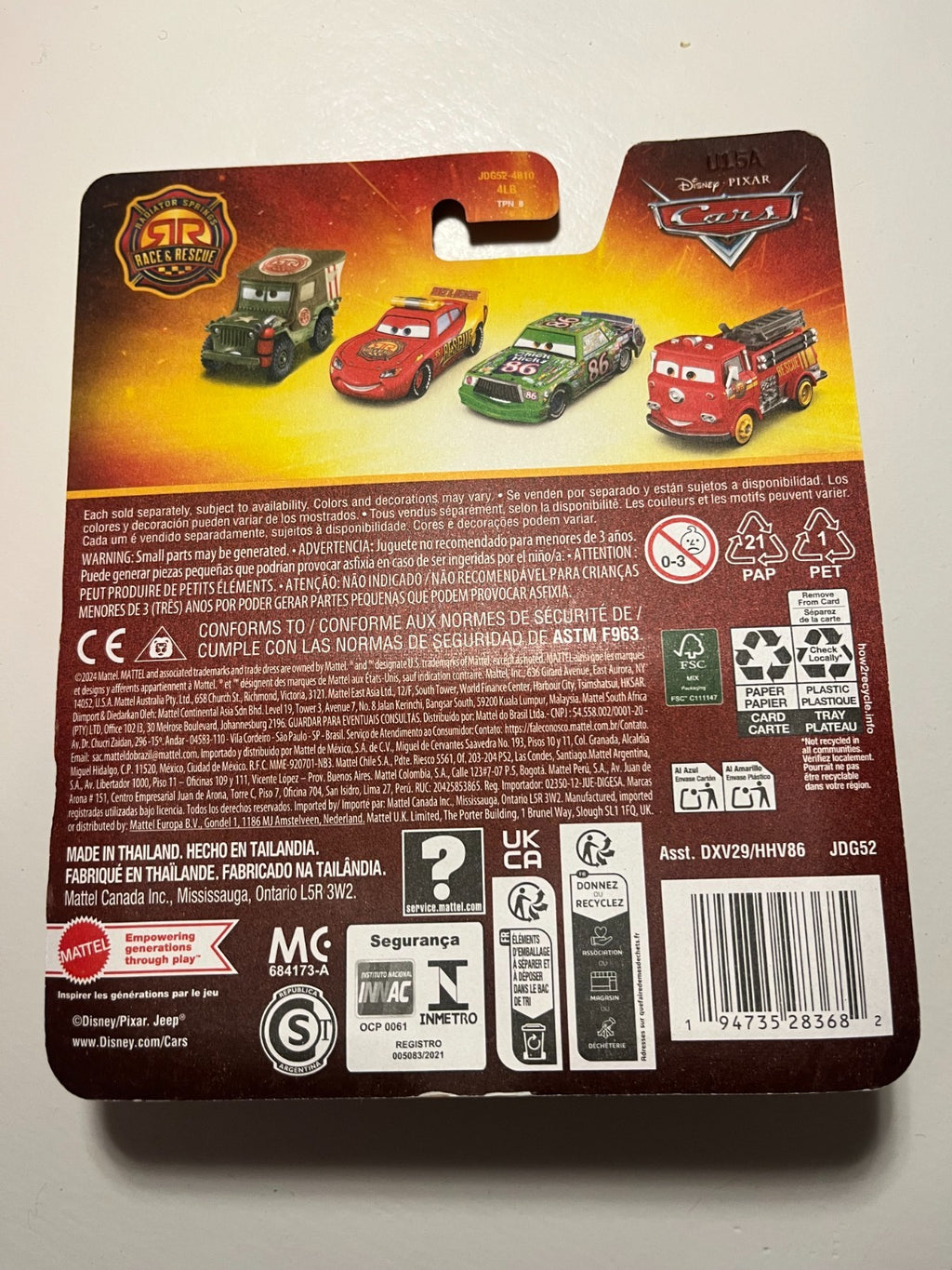 Voiture Cars Disney Pixar Jackson Storm "Race and Rescue"