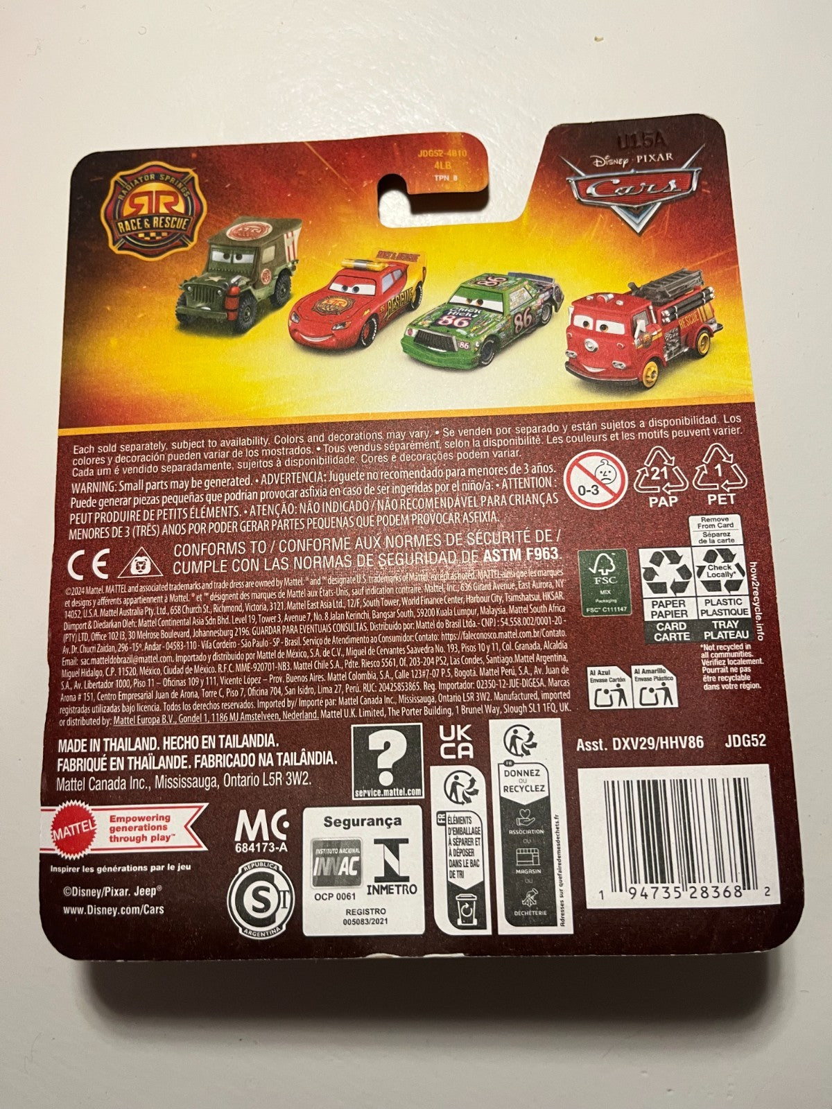 Voiture Cars Disney Pixar Jackson Storm "Race and Rescue"