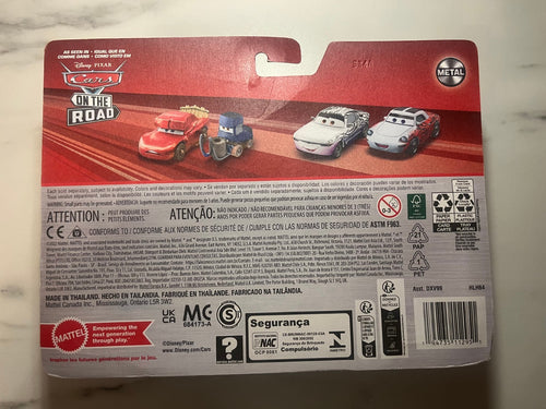 Coffret 2 voitures Cars Disney Pixar Jeremy + Chieftess