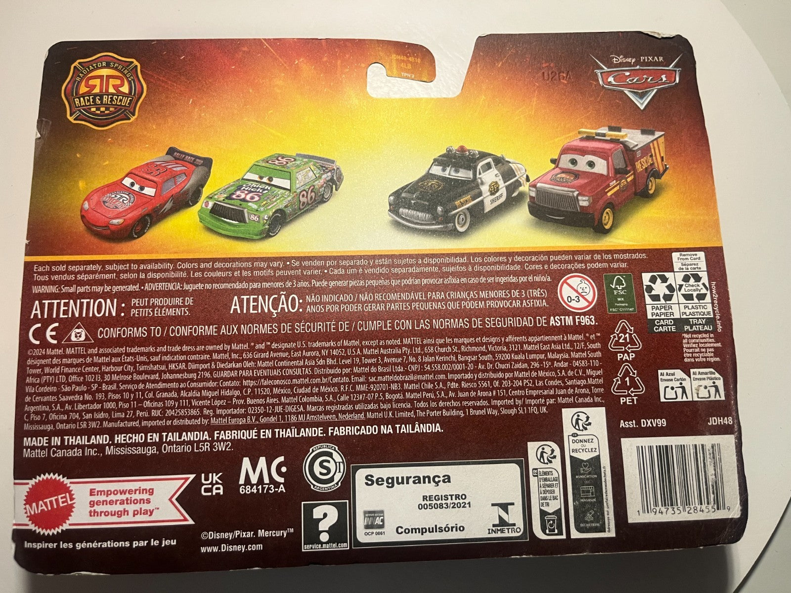 Coffret 2 Voitures Cars Disney Pixar Cruz Ramirez + Danny Swervez