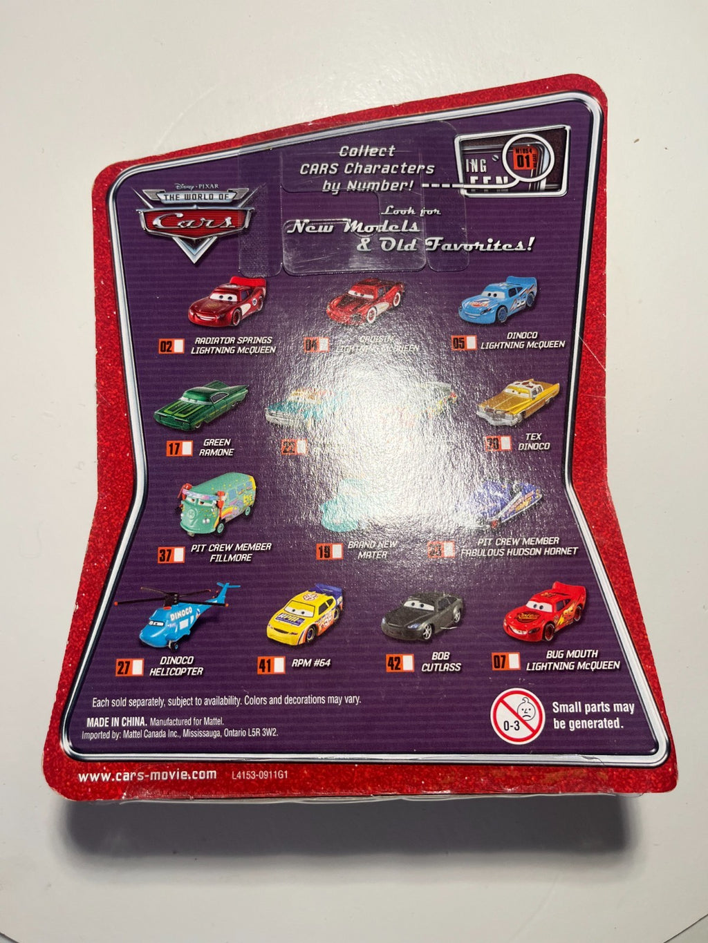 Voiture Cars Disney Pixar Mario Andretti