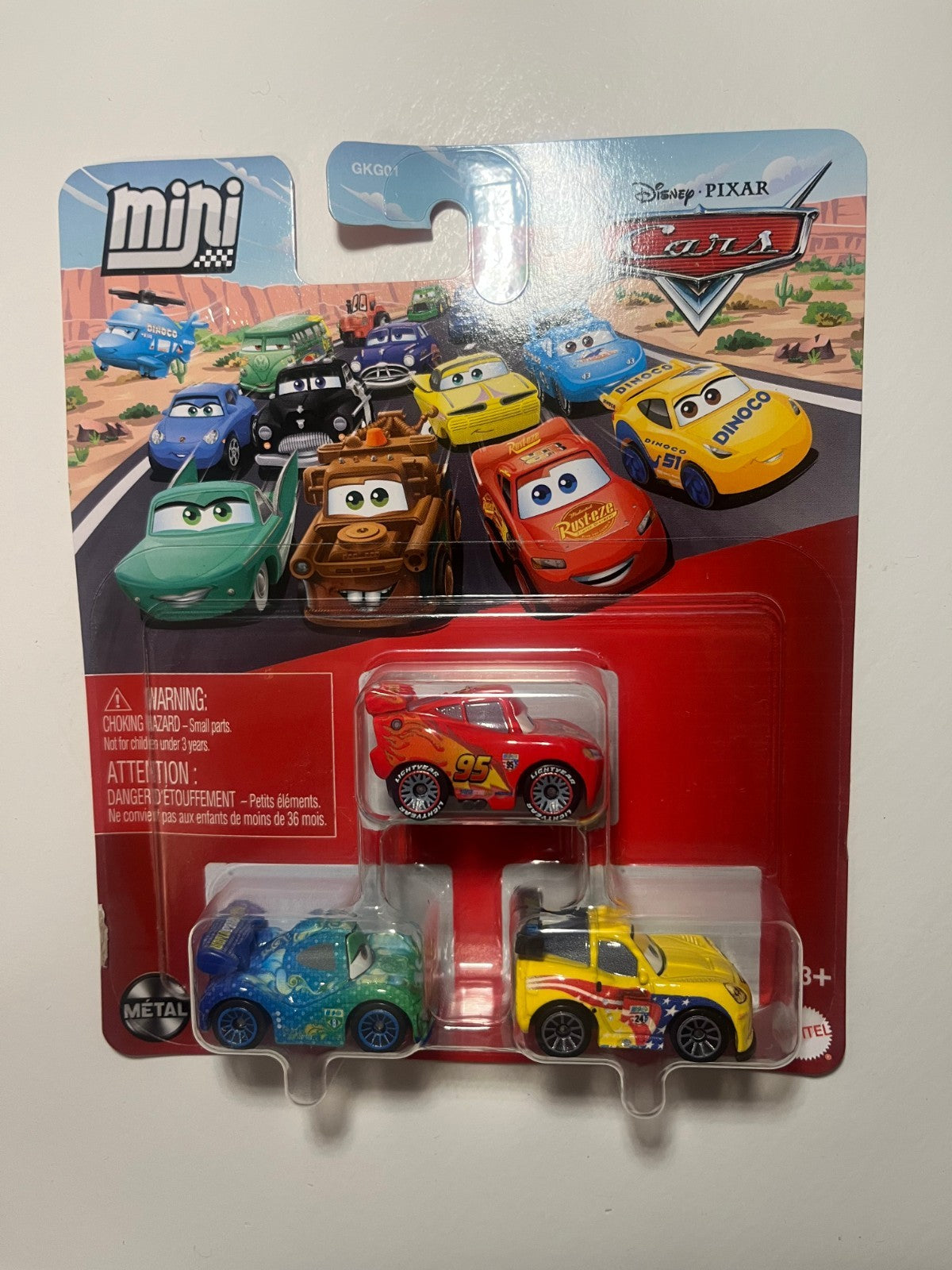 Coffret 3 voitures mini racers Cars Disney Pixar