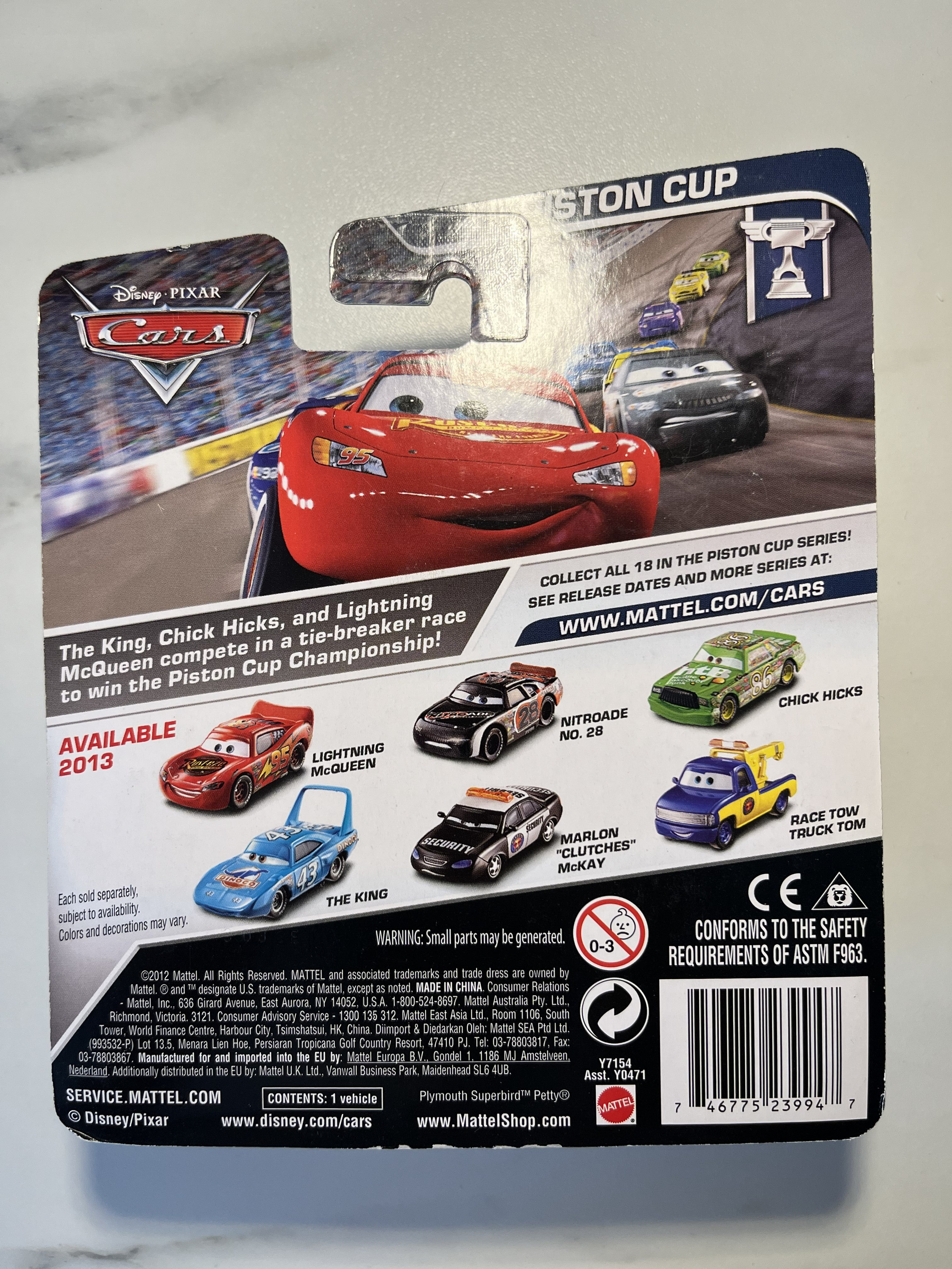 The King Dinoco #43 – Disney Pixar Cars – Piston Cup Series (2012) – Neuf sous blister