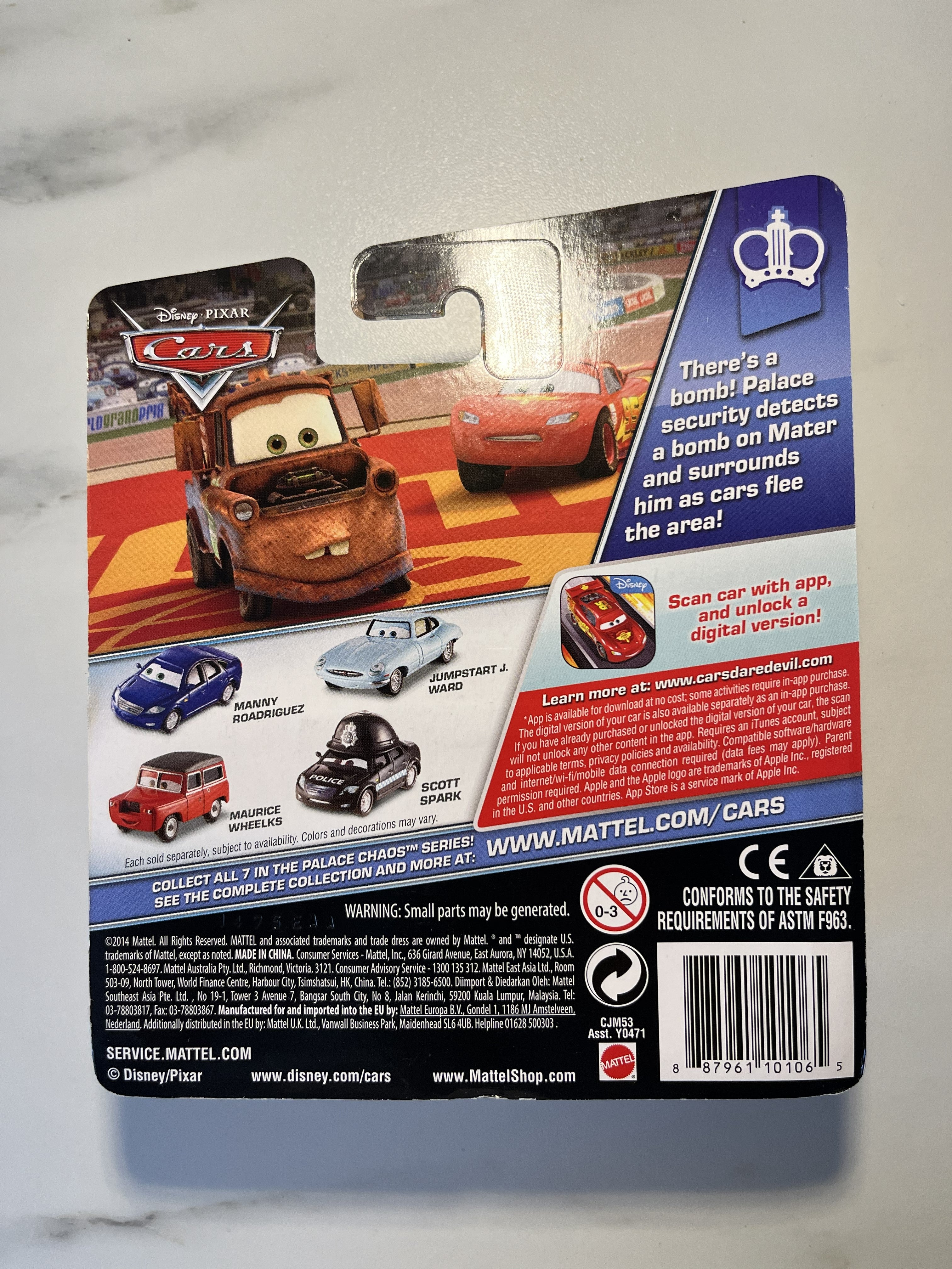 Gearett Taylor – Disney Pixar Cars 2 – Palace Chaos Series (2014) – Neuf sous blister