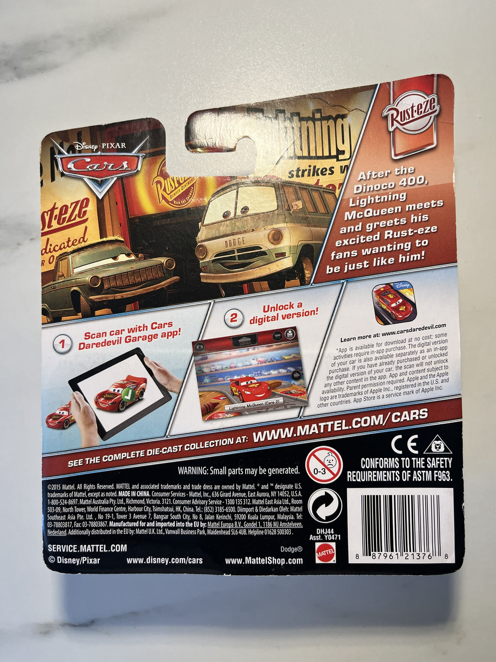 Michael Sparkber – Disney Pixar Cars – Rust-Eze Racing Series (2015) – Neuf sous blister