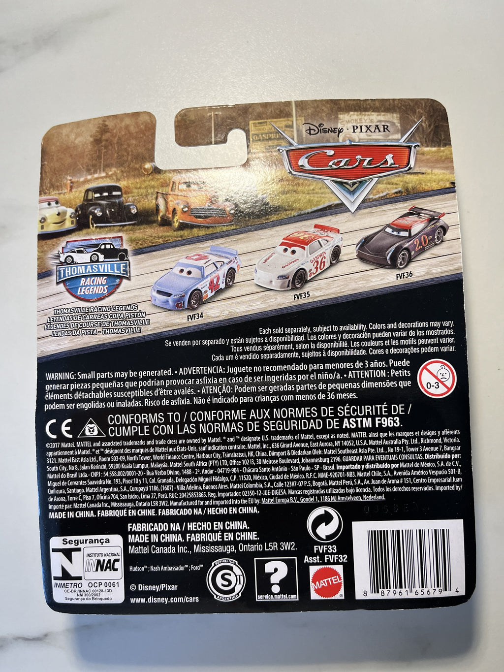 Herb Curbler – Thomasville Racing Legends – Disney Pixar Cars – Neuf sous blister