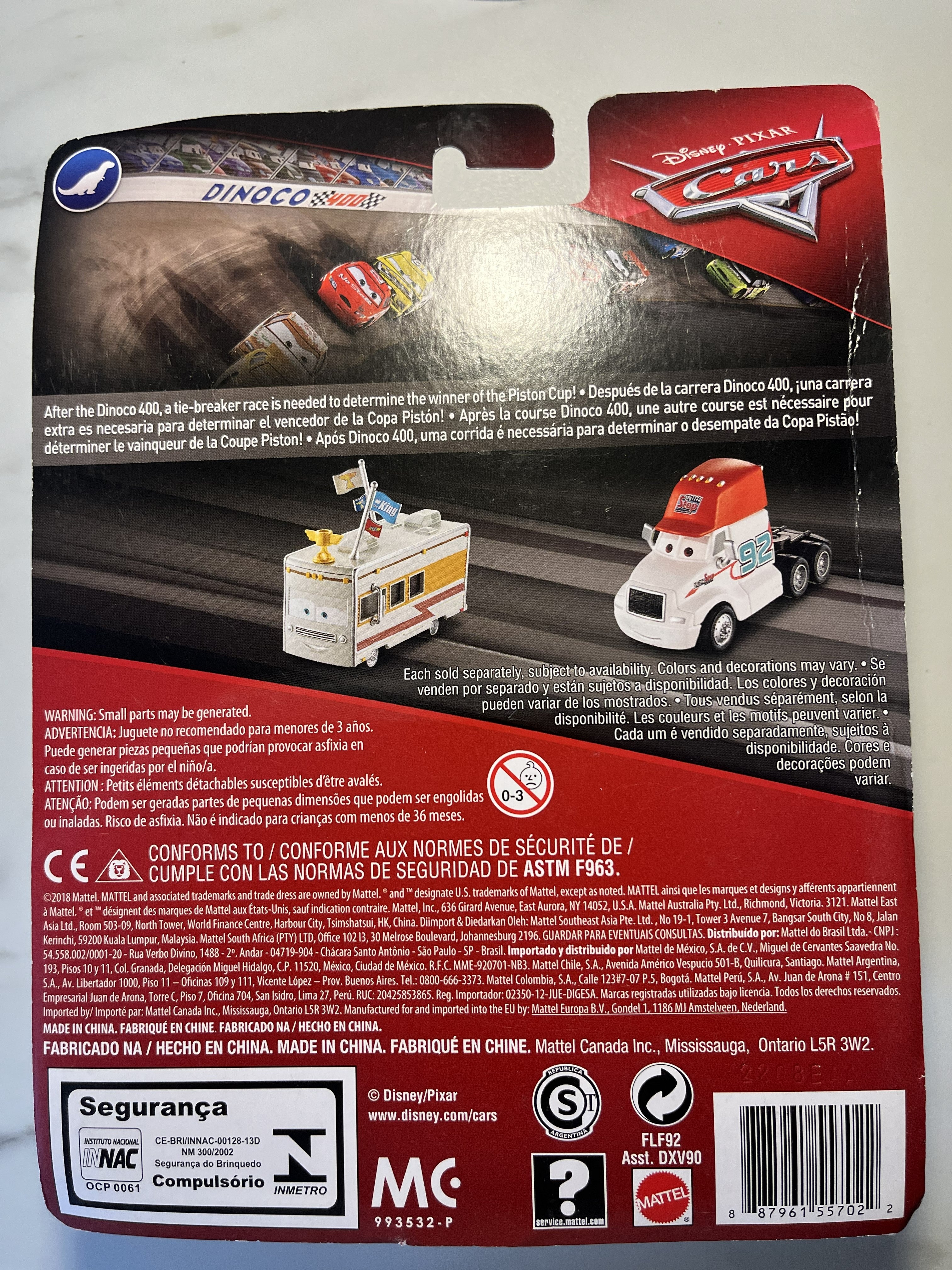 Camion CB – Dinoco 400 – Disney Pixar Cars Deluxe – Neuf sous blister