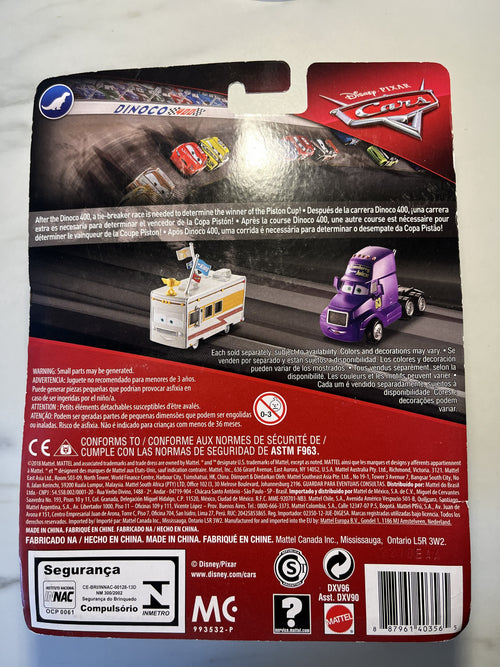 Camion Dan Haulin’ #92 – Dinoco 400 – Disney Pixar Cars Deluxe – Neuf sous blister