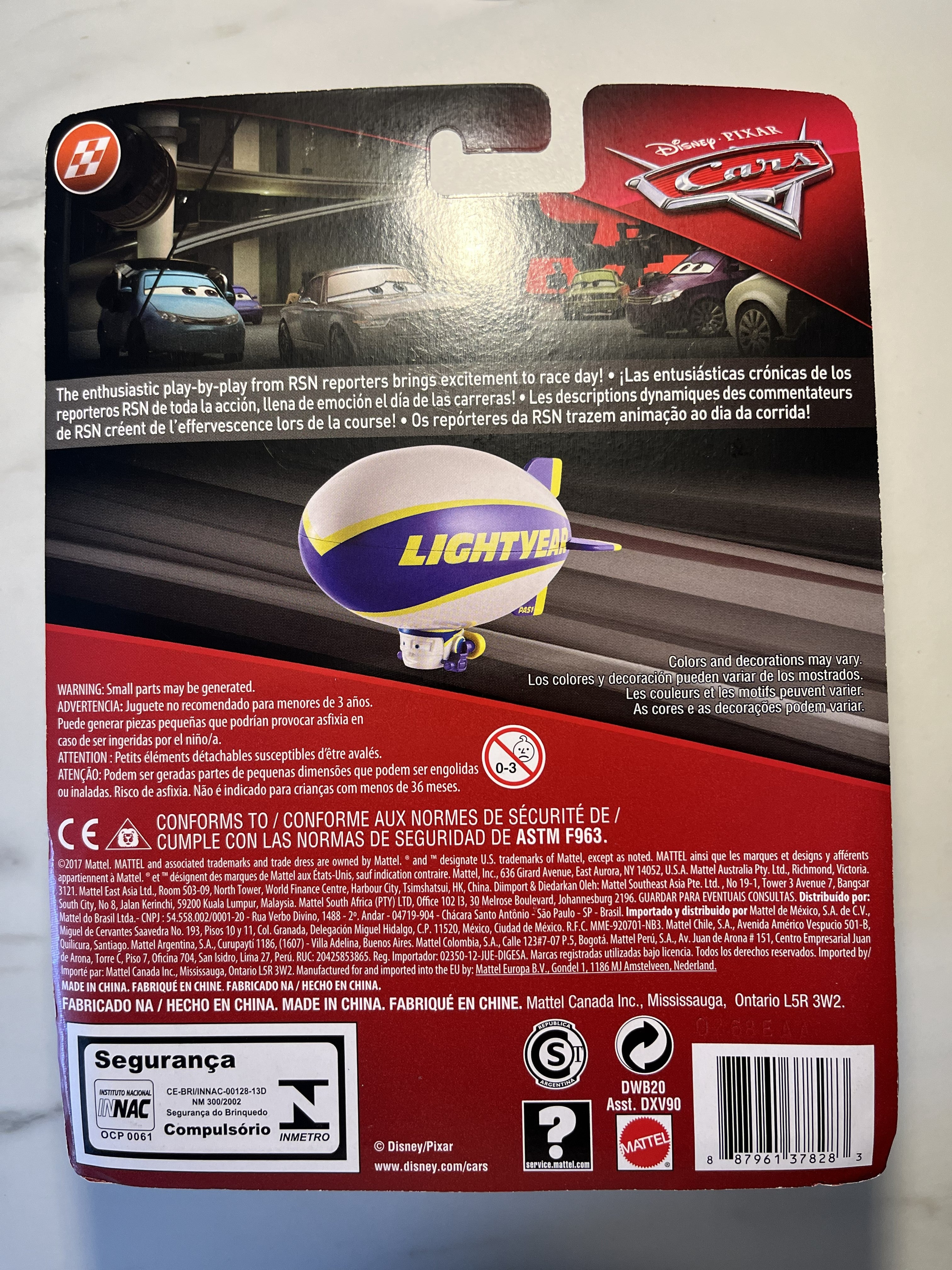 The Lightyear Blimp – RSN – Disney Pixar Cars Deluxe – Neuf sous blister