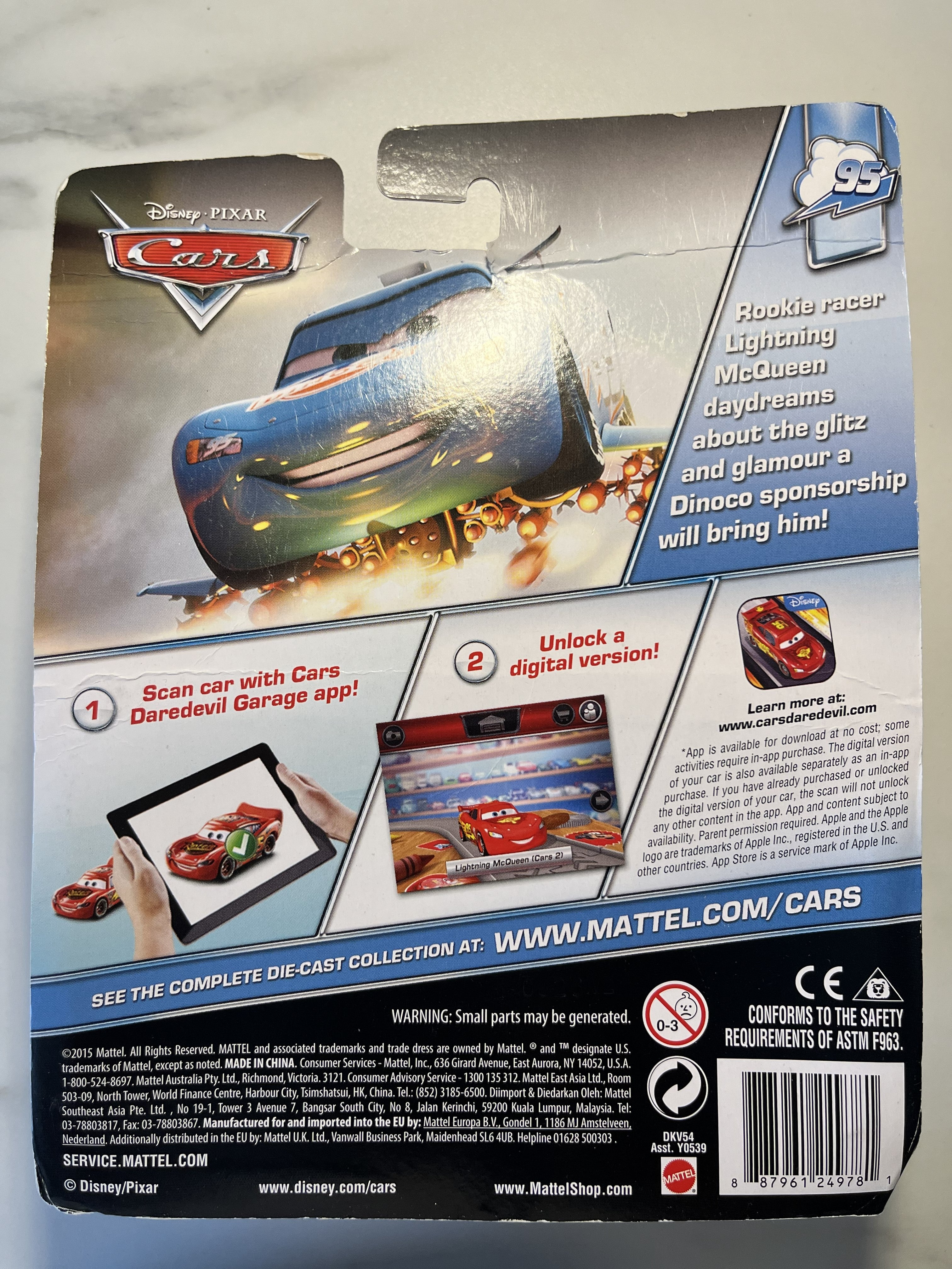 Lightning Storm Lightning McQueen – Dinoco Daydream Deluxe – Disney Pixar Cars – Mattel – Neuf sous blister