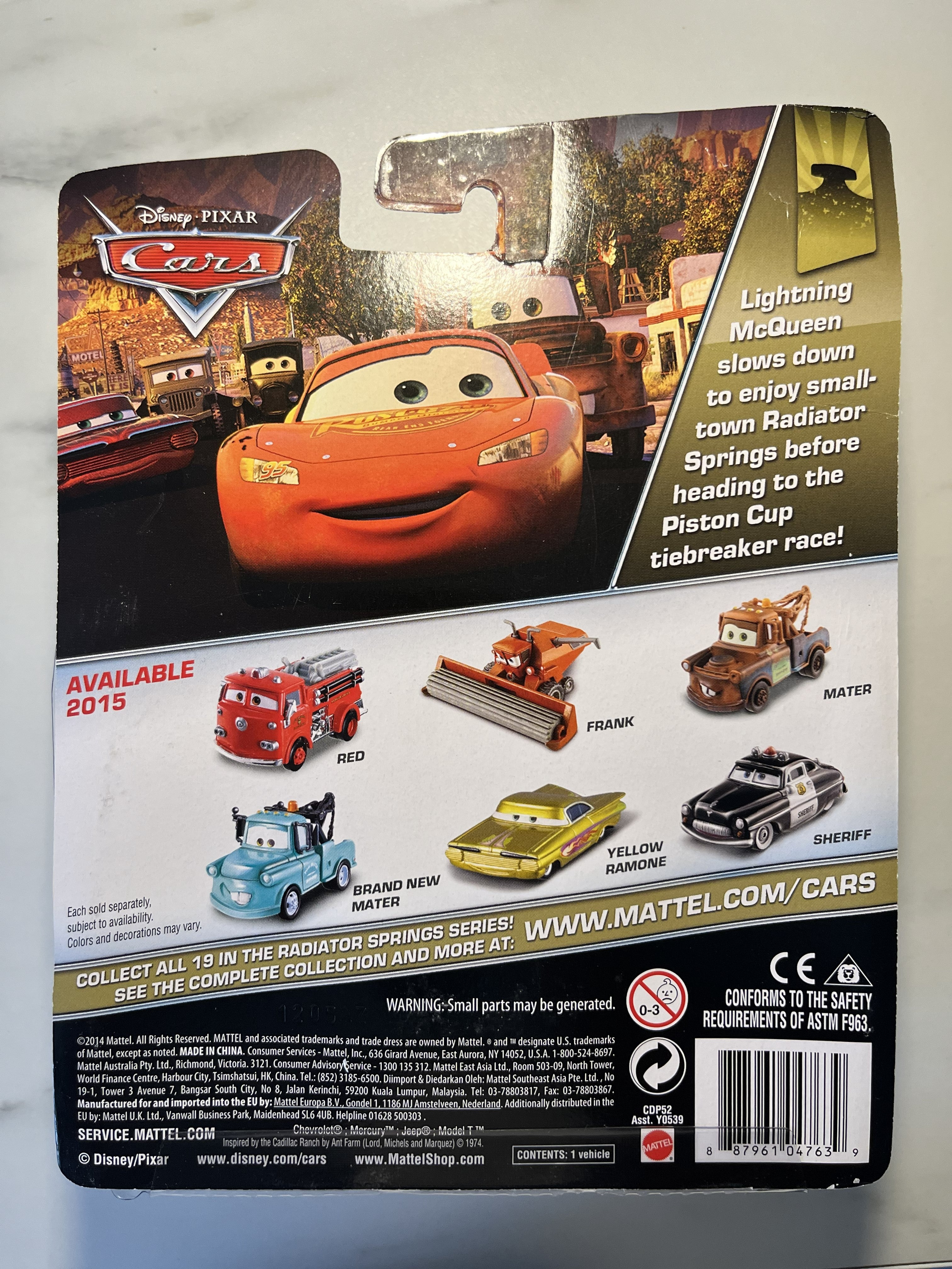 Frank – Disney Pixar Cars Deluxe – Radiator Springs – Mattel – Neuf sous blister