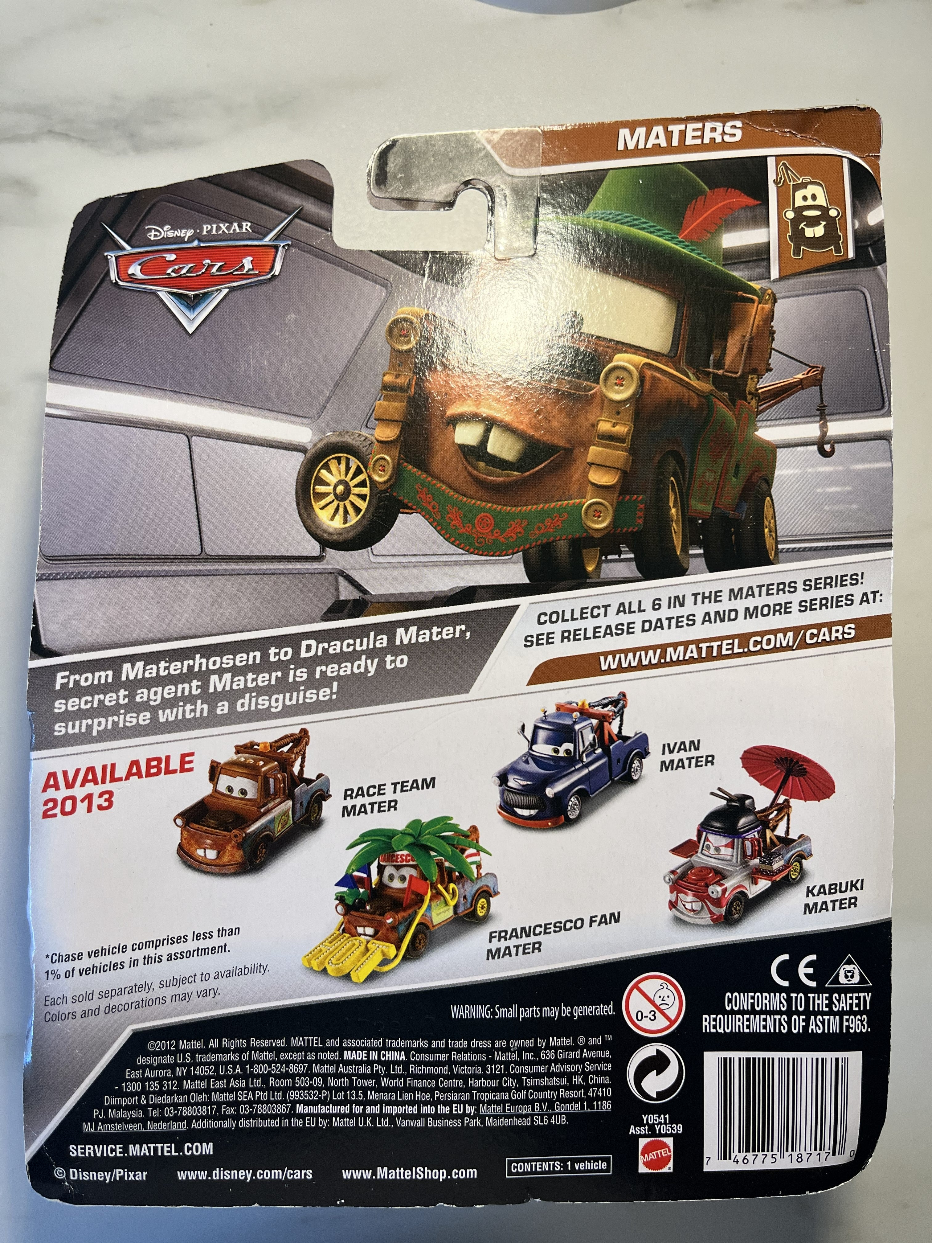🚗 Disney Pixar Cars – Francesco Fan Mater (Deluxe Chase) – Neuf sous blister