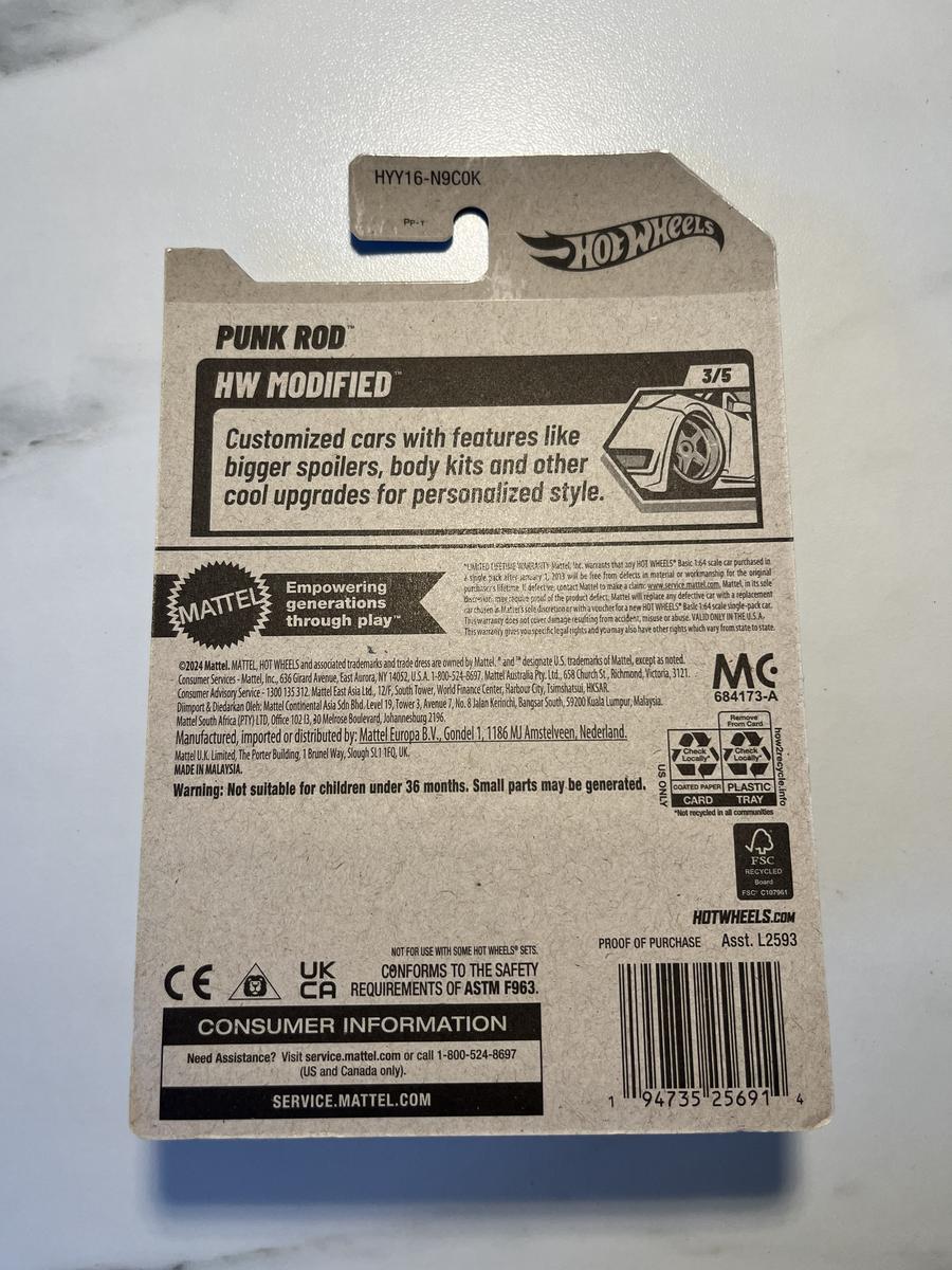 Hot Wheels ZAMAC Punk Rod – ZAMAC 007 2025 – HW Modified 3/5 – 71/250