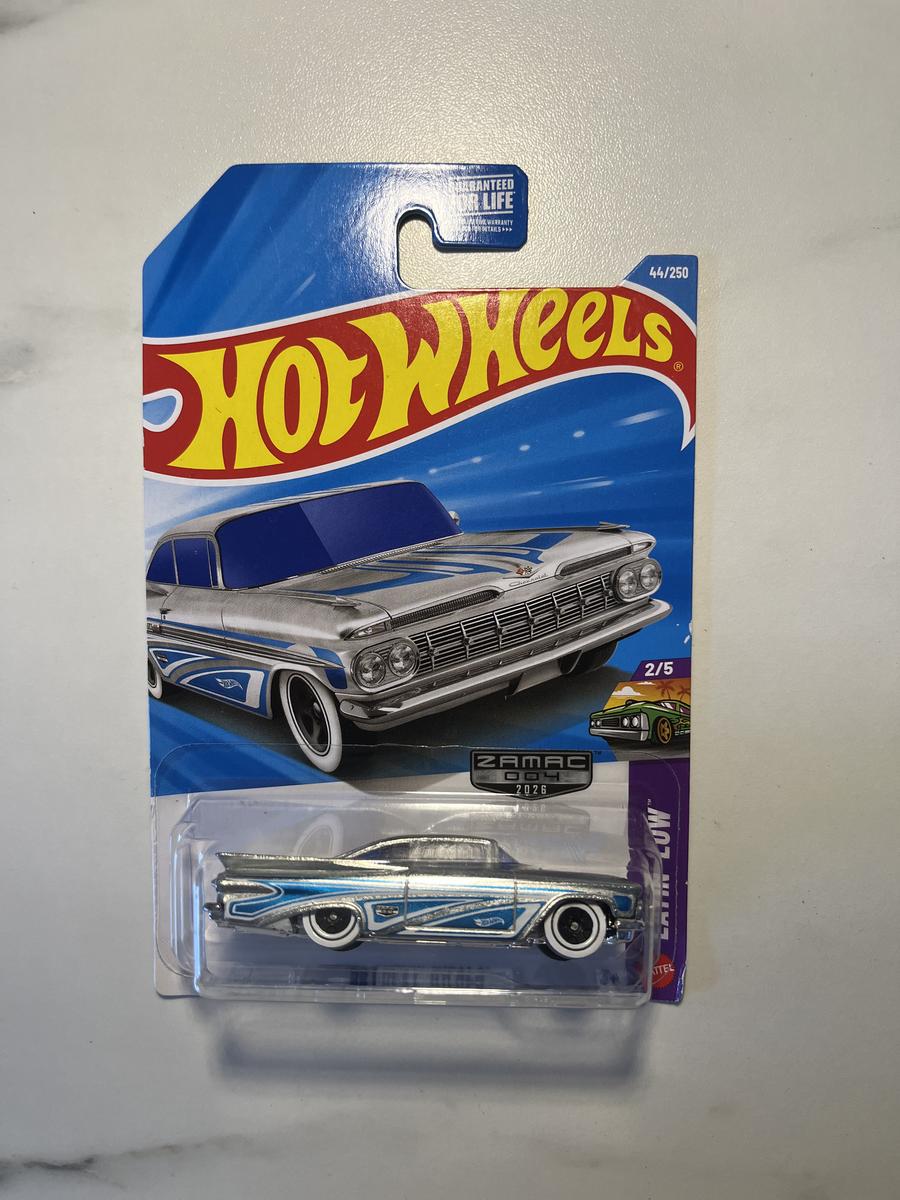 Hot Wheels ZAMAC '59 Chevy Impala – ZAMAC 004 2026 – Layin' Low 2/5 – 44/250