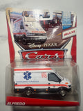 Alfredo Ambulance Deluxe – Disney Pixar Cars – Allinol Blowout – Mattel 2014 – Neuf sous blister