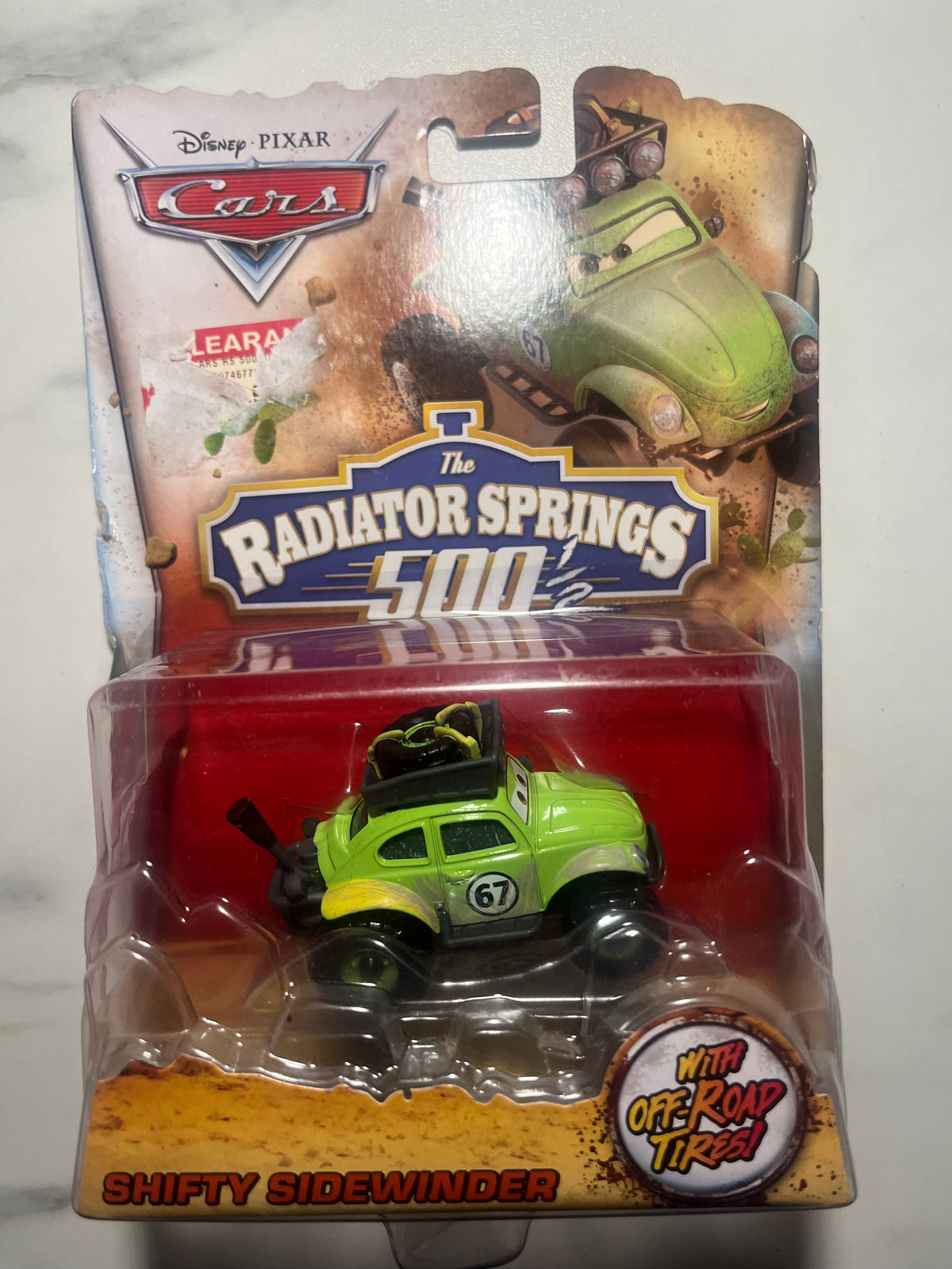 Shifty Sidewinder – Radiator Springs 500½ – Disney Pixar Cars – Mattel 2014 – Neuf sous blister