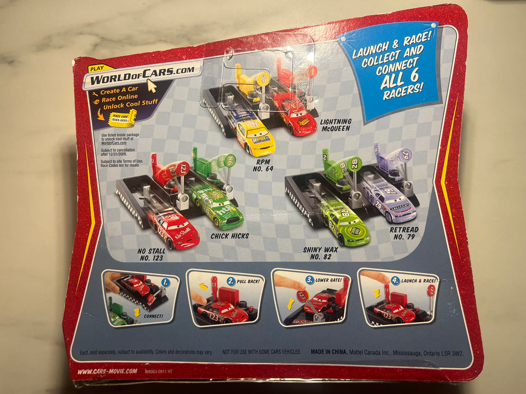 Pit Race-Off No Stall No. 123 – Disney Pixar Cars – Race-O-Rama – Mattel – Neuf sous blister