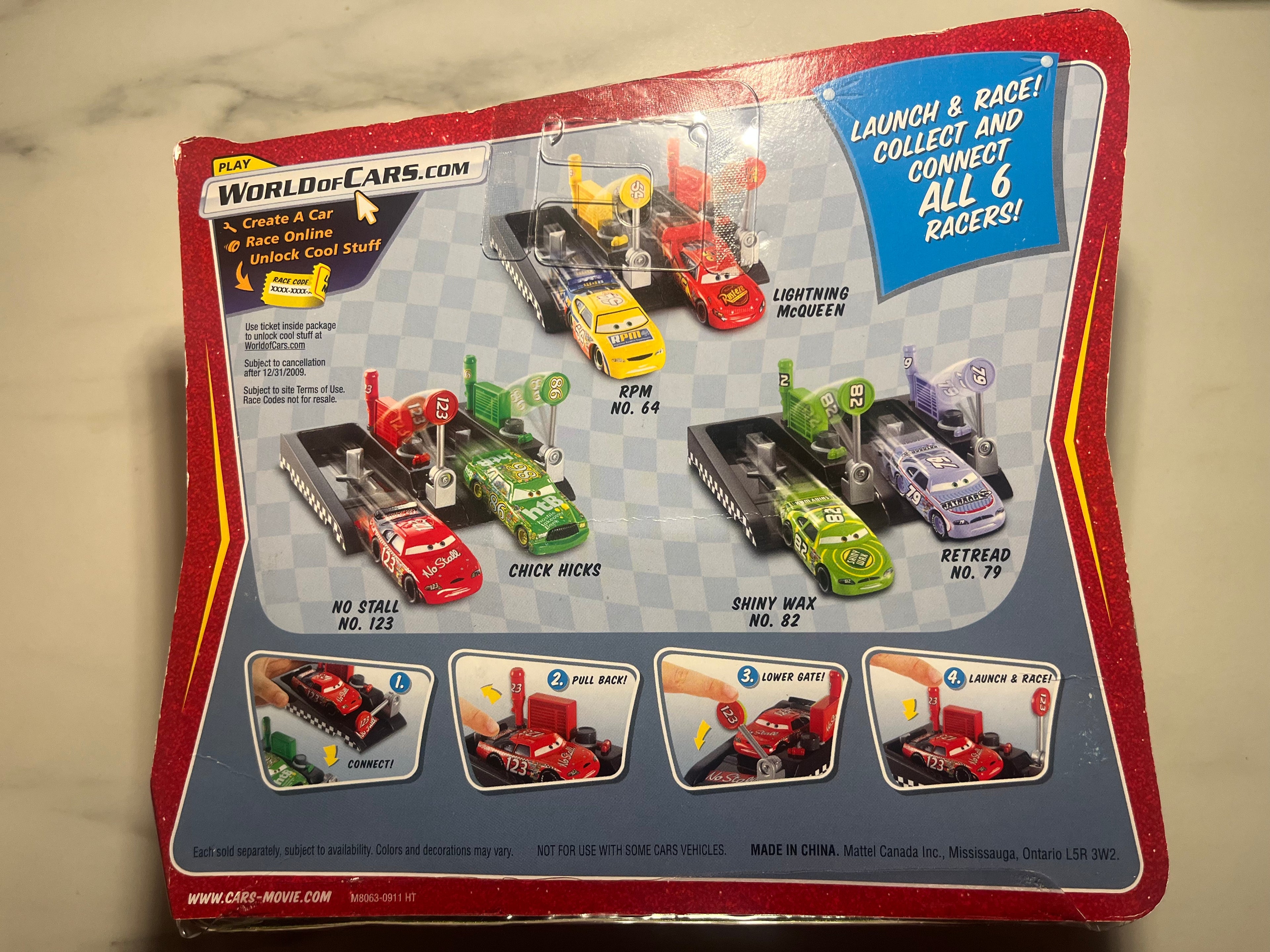 Pit Race-Off No Stall No. 123 – Disney Pixar Cars – Race-O-Rama – Mattel – Neuf sous blister