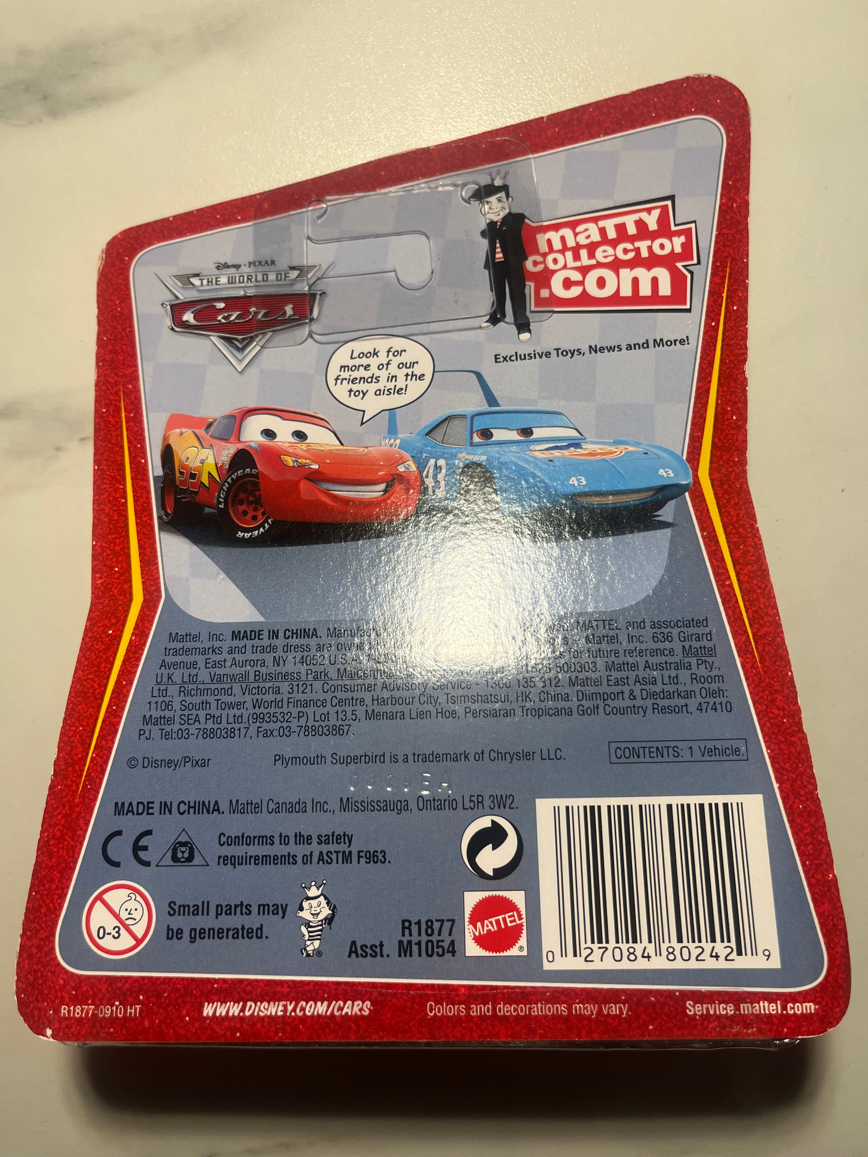 Kevin Racingtire Shifty Drug No. 35 – Race-O-Rama – Disney Pixar Cars – Mattel – Pneus en caoutchouc – Neuf sous blister