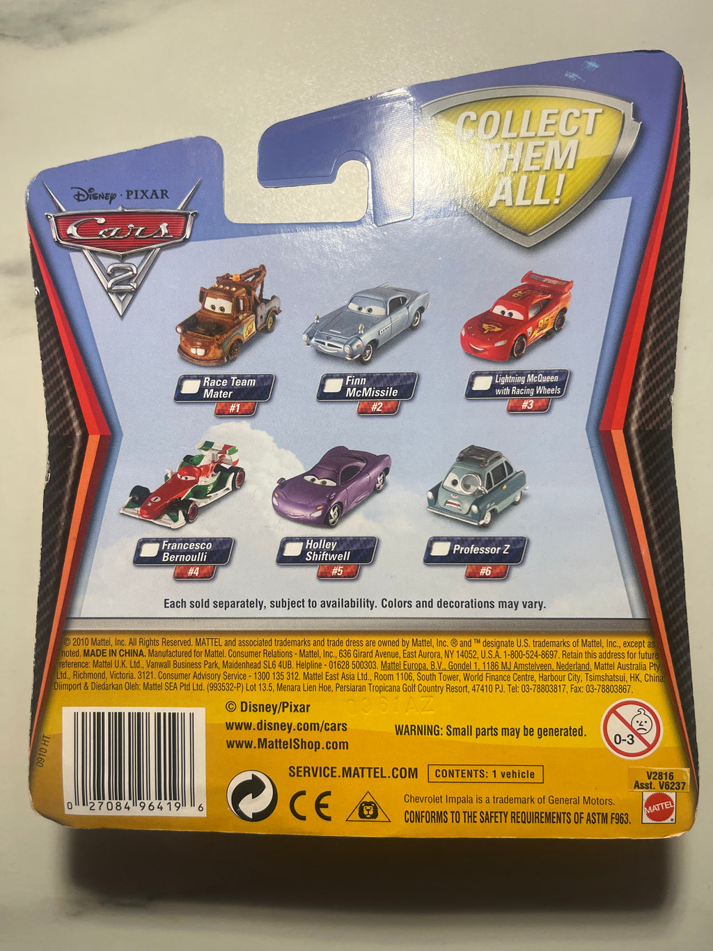 Hydraulic Ramone #19 – Disney Pixar Cars 2 – Mattel – Lowrider – Neuf sous blister