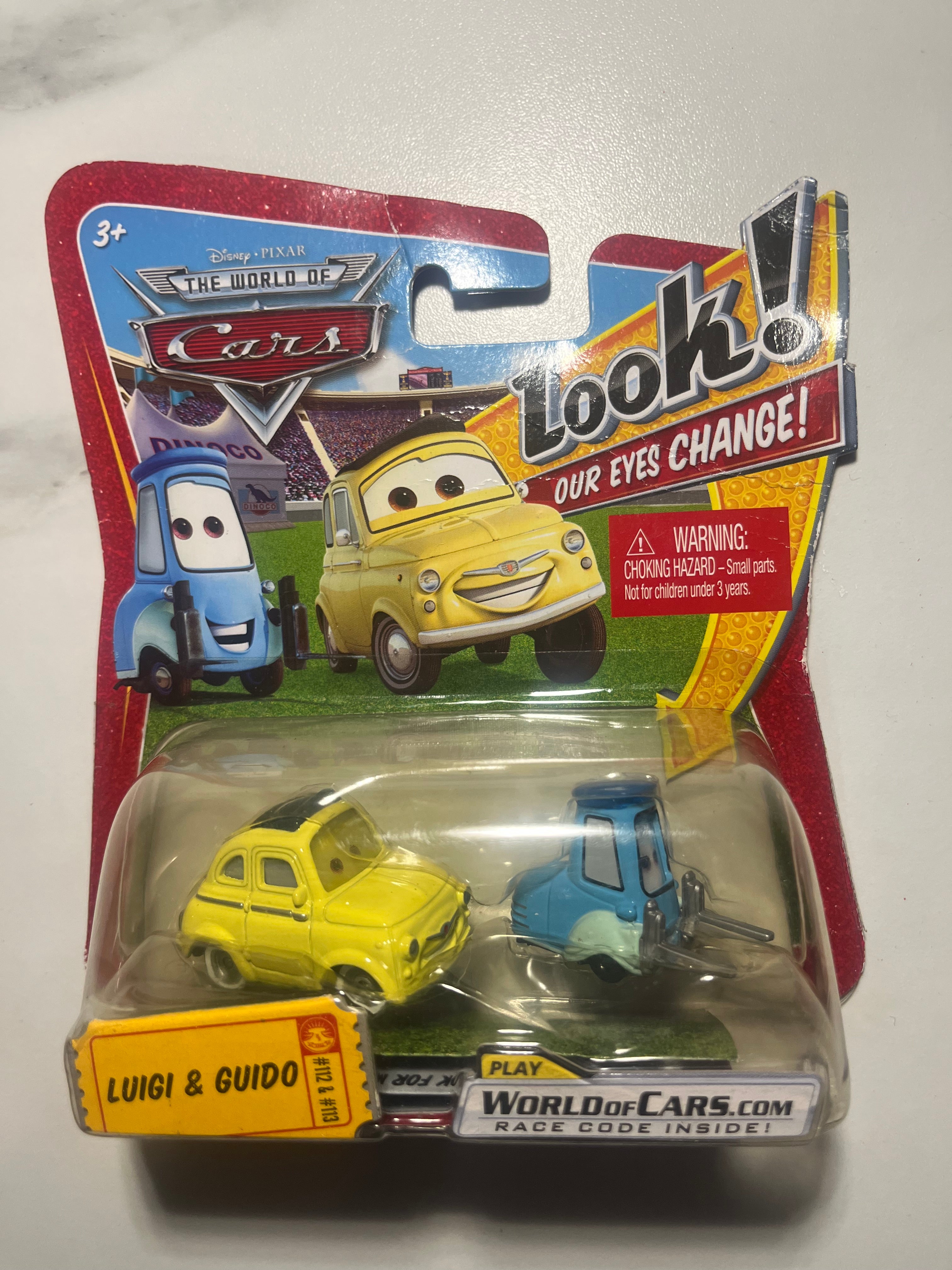 Coffret Luigi & Guido #10 & #11 – Disney Pixar Cars – Look! Eyes Change! – Mattel – Neufs sous blister