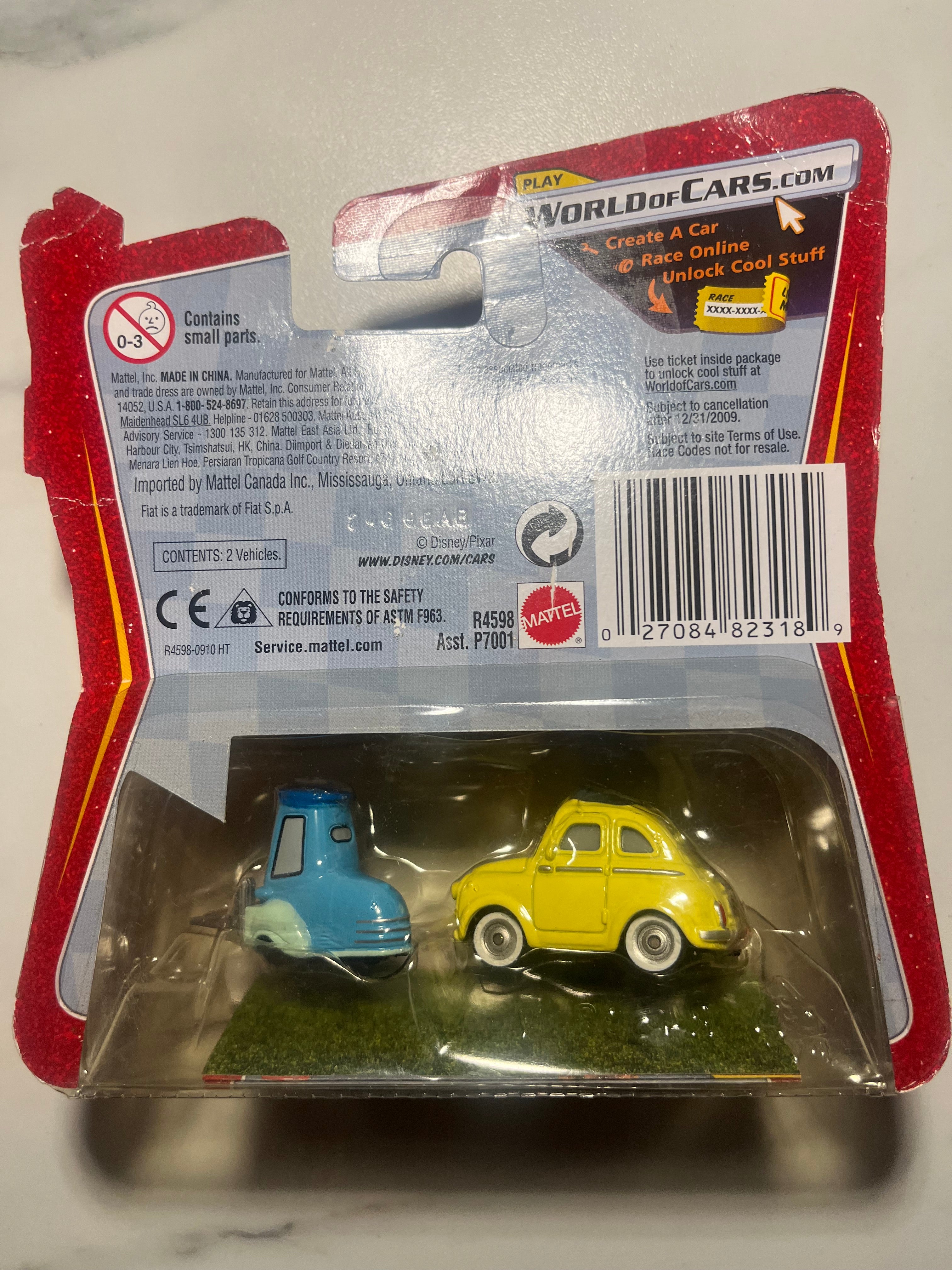 Coffret Luigi & Guido #10 & #11 – Disney Pixar Cars – Look! Eyes Change! – Mattel – Neufs sous blister