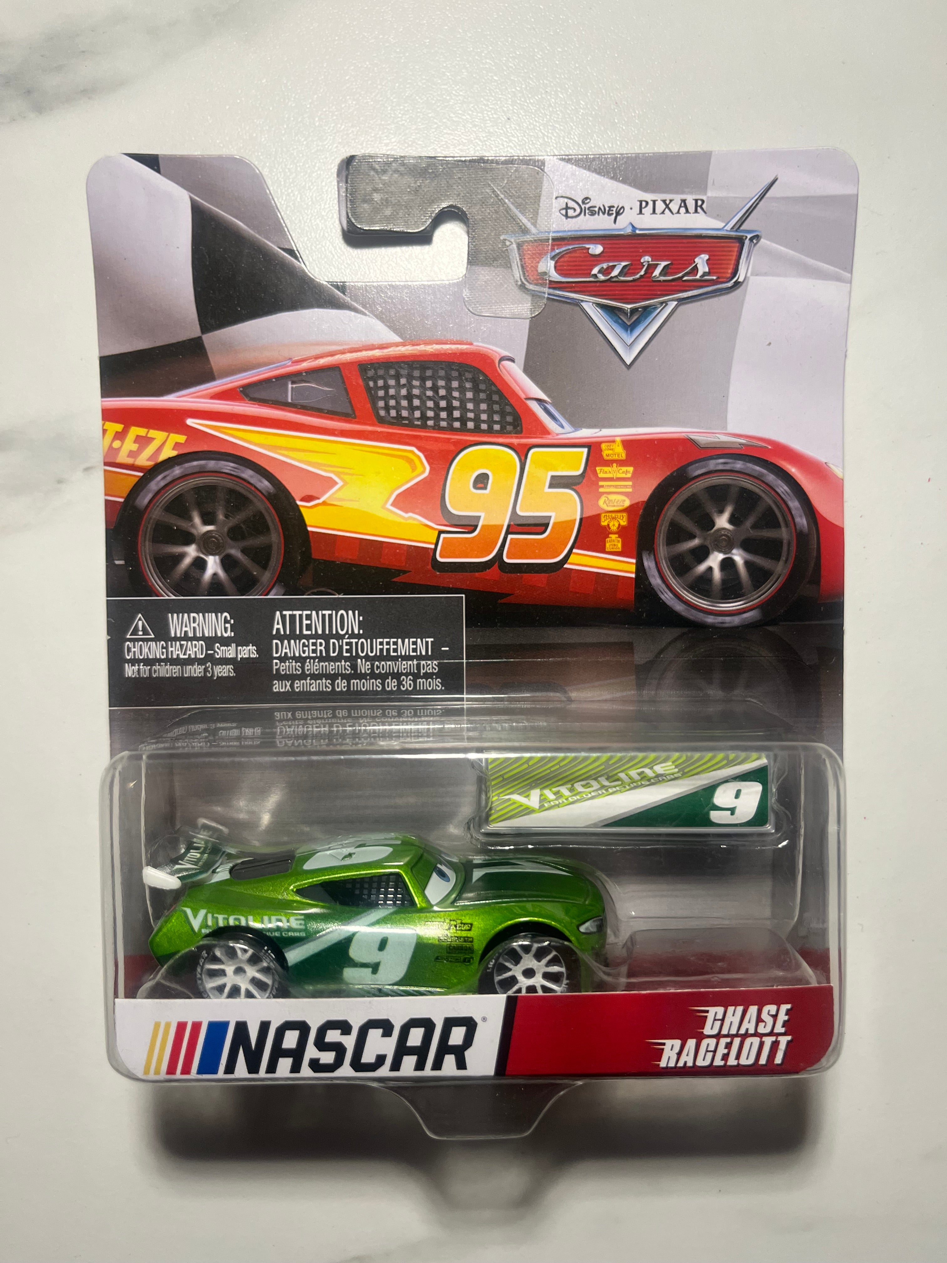 Chase Racelott NASCAR – Disney Pixar Cars – Mattel – Neuf sous blister