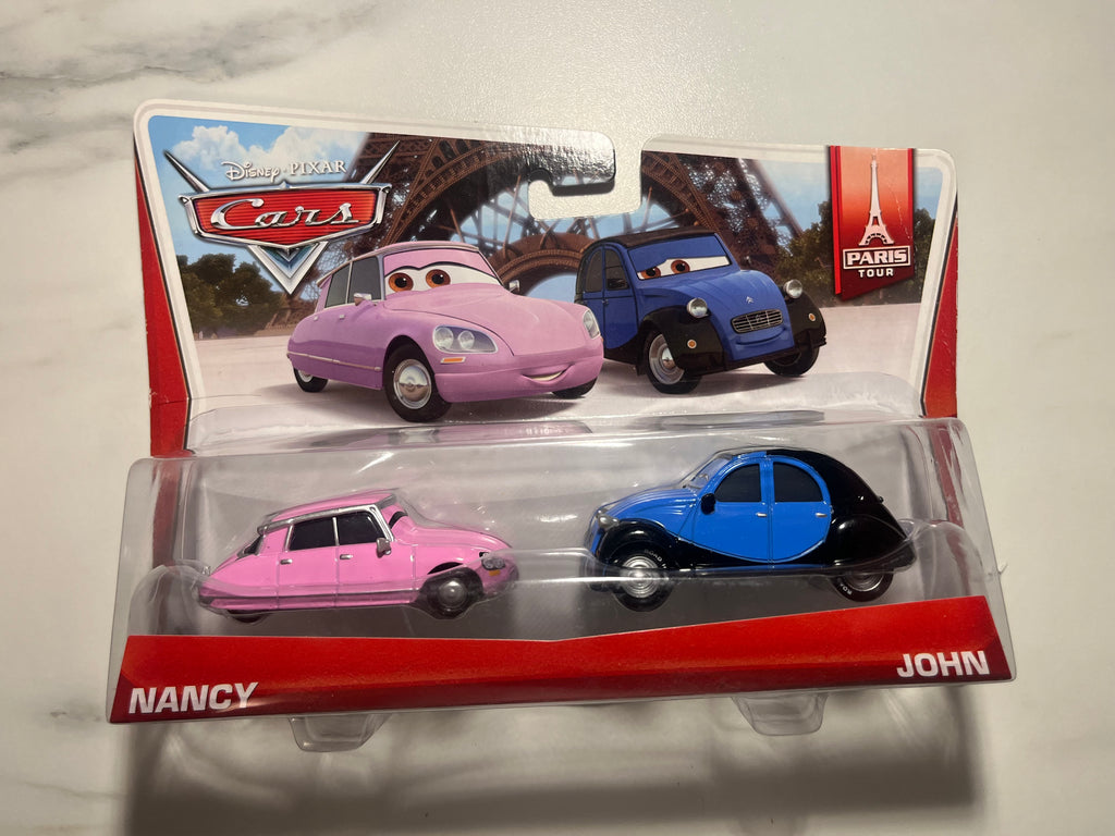 Coffret Nancy & John Paris Tour – Disney Pixar Cars 2 – Mattel – Neuf sous blister