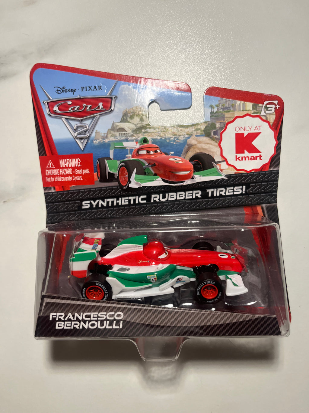 Voiture miniature Cars 2 Francesco Bernoulli pneus caoutchouc Mattel