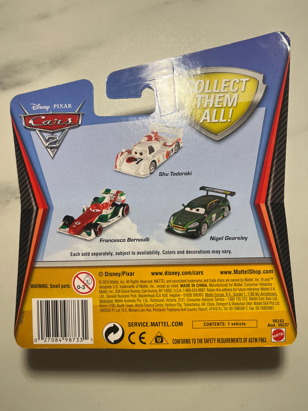 Dos du blister Francesco Bernoulli Synthetic Rubber Tires Cars 2