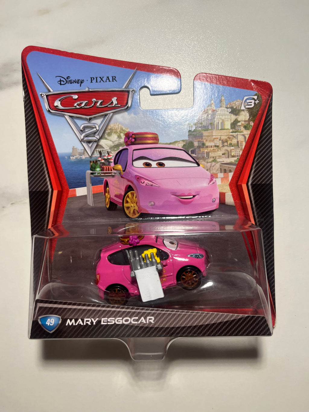 Mary Esgocar – Disney Pixar Cars 2 – Mattel – Neuf sous blister